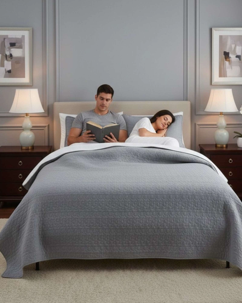 CUBRECAMA QUILT SHERPA PLAZA Y MEDIA 180 X 230 CM - 3