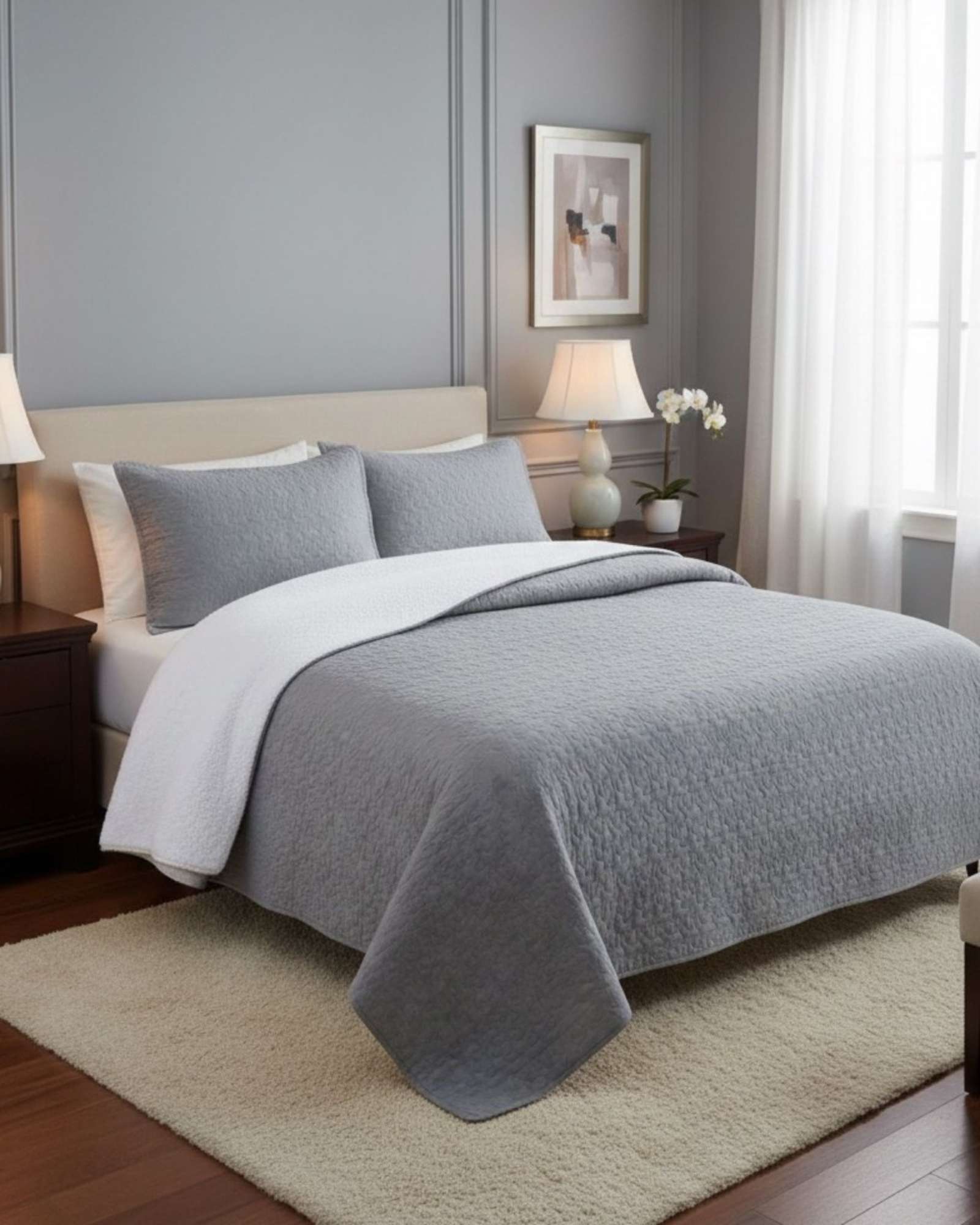 CUBRECAMA QUILT SHERPA PLAZA Y MEDIA 180 X 230 CM - 4