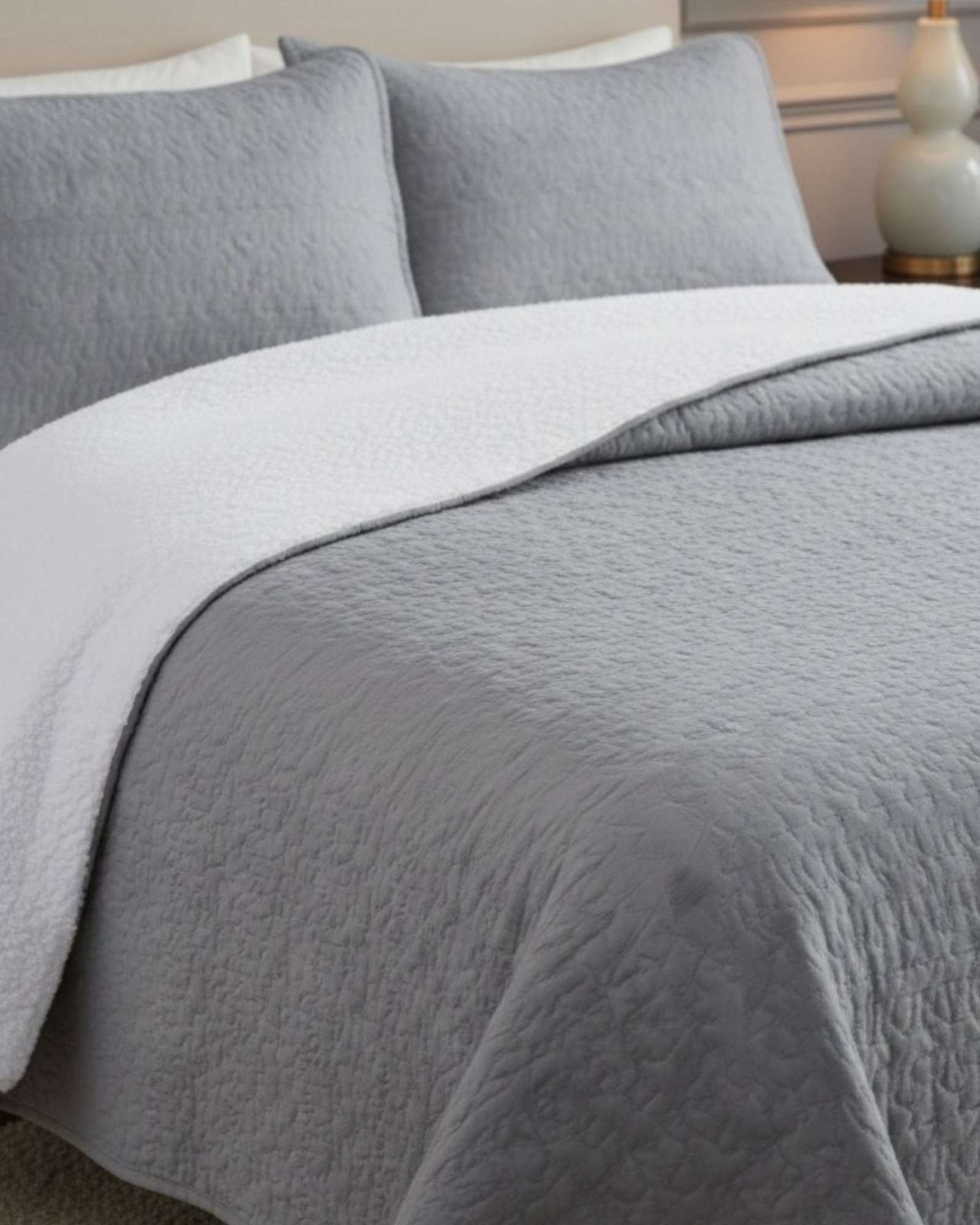 CUBRECAMA QUILT SHERPA PLAZA Y MEDIA 180 X 230 CM - 6