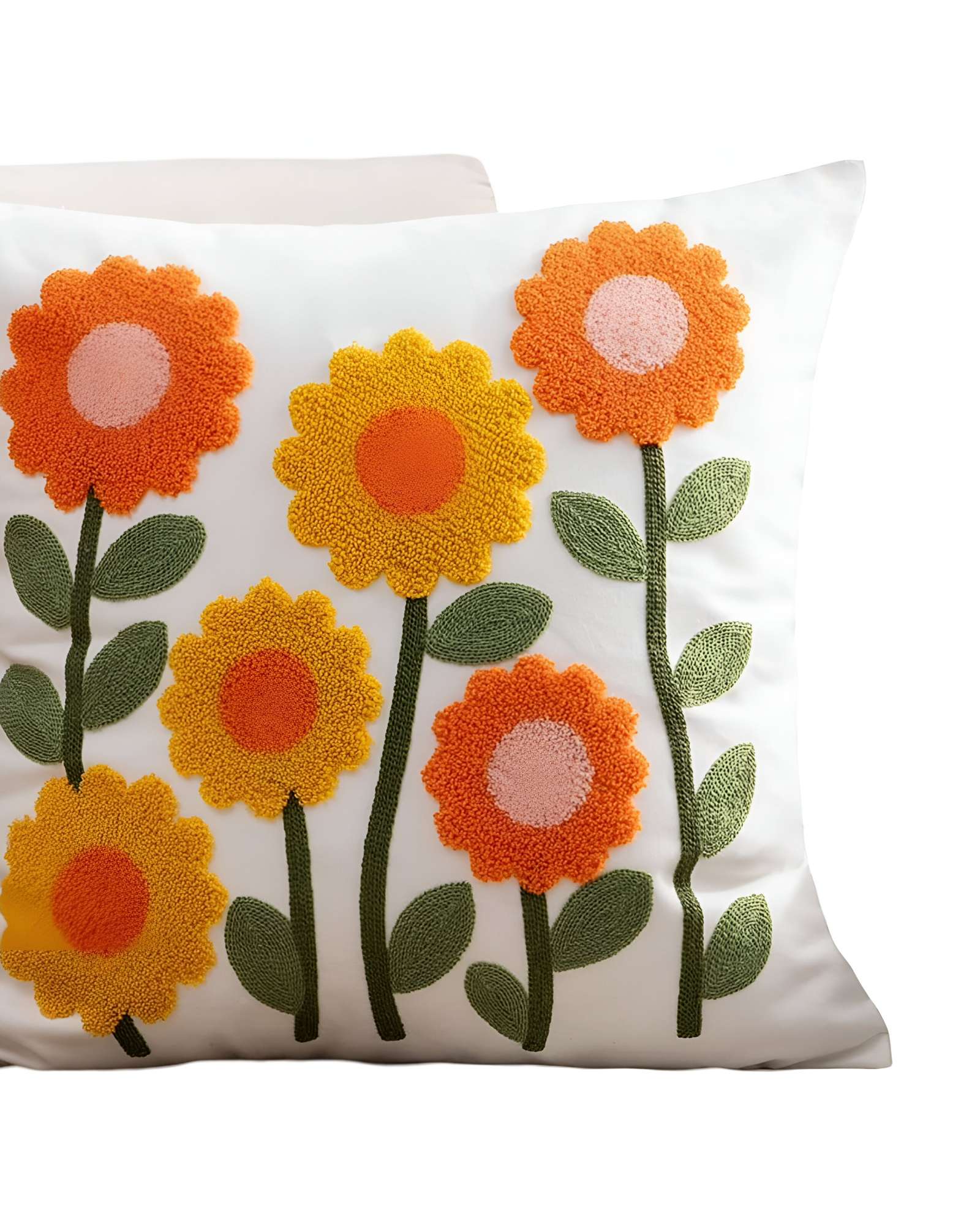 SET DE 4 FUNDAS BORDADAS 45X45 C72 - 2