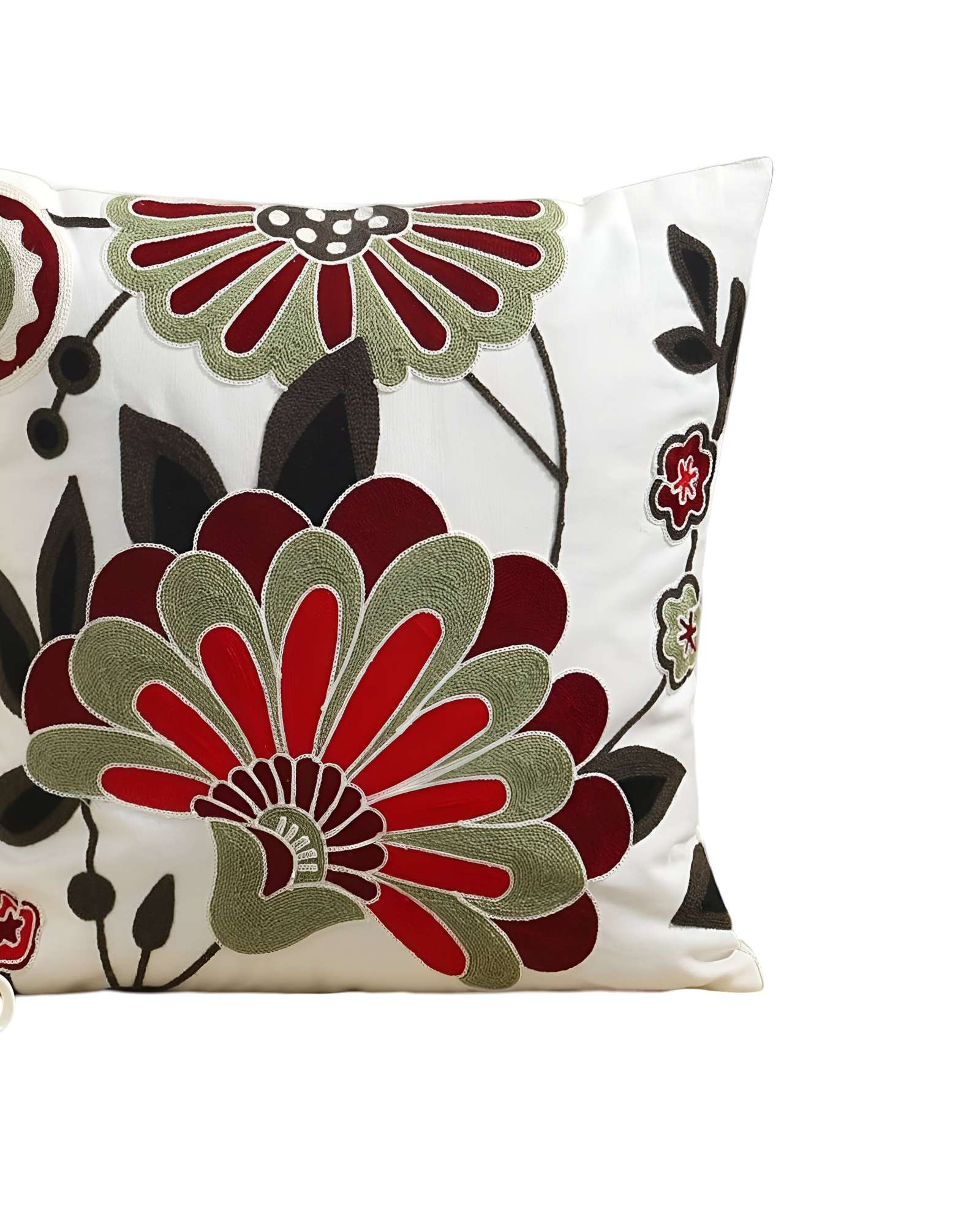 SET DE 2 FUNDAS BORDADAS 45X45  C7 - 2
