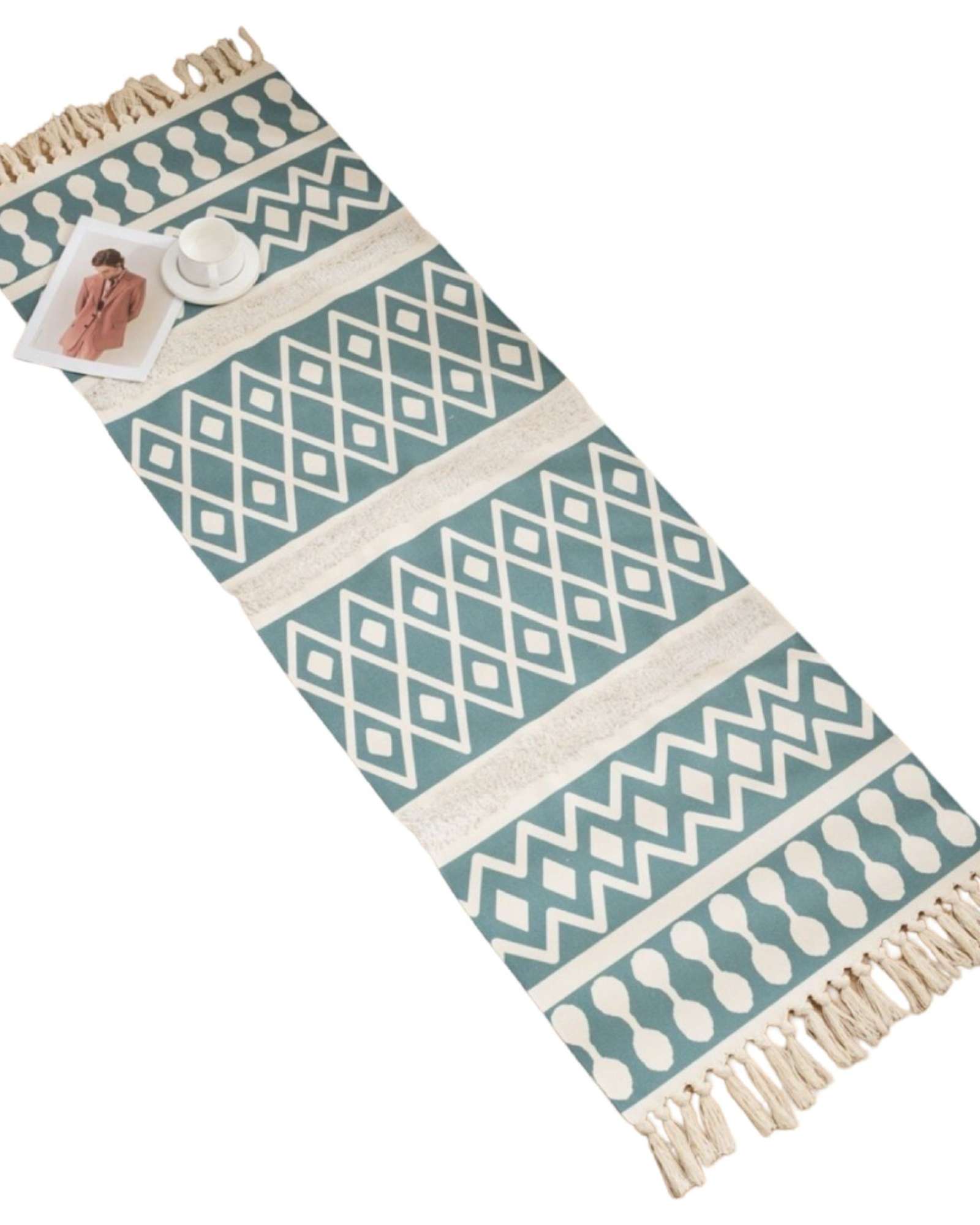 ALFOMBRA DECORATIVA DE LINO 60 X 180 CM - 2