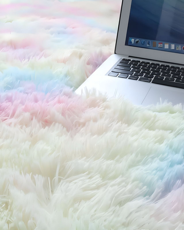 ALFOMBRA PELUDA SUAVE 240 X 200 CM CÁLIDAS EN INVIERNO COLOR UNICORNIO - 2