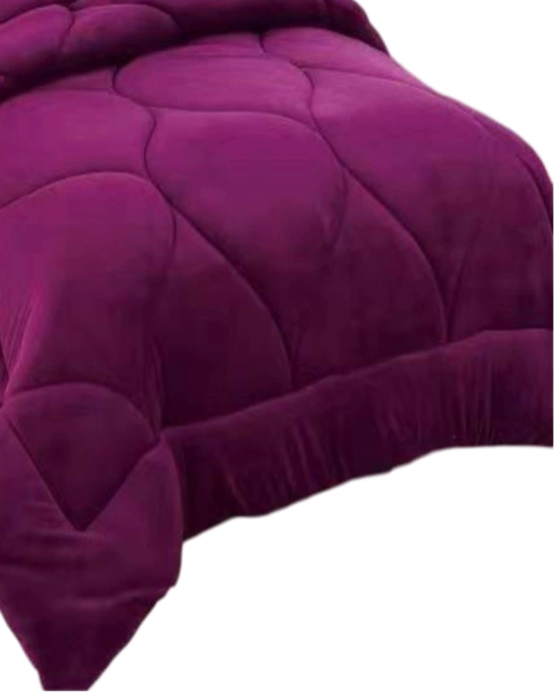 CUBRECAMA CHIPORRO DE INVIERNO PLAZA Y MEDIA MORADO - 3