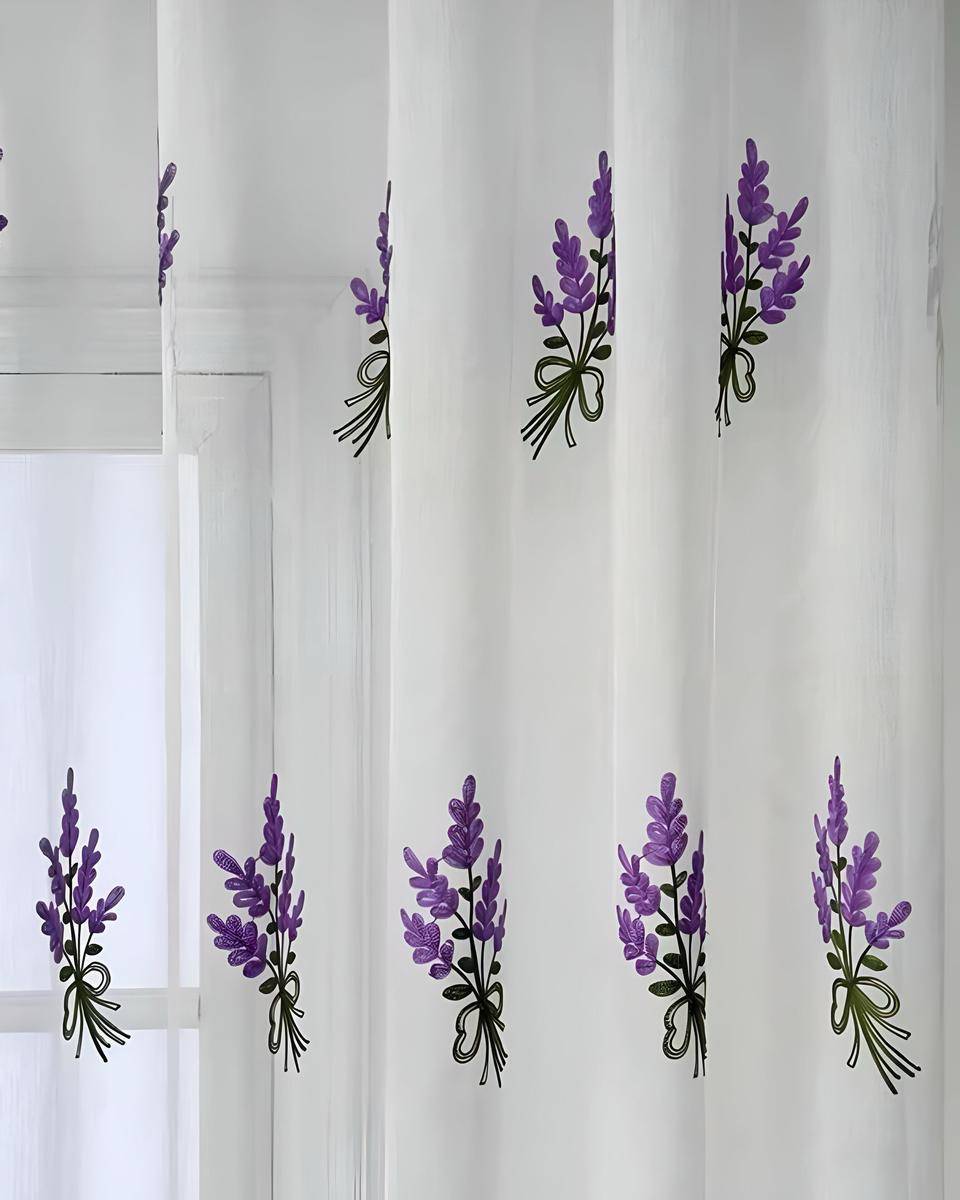 2 PANEL DE CORTINA VISILLO TRANSPARENTE CON TEXTURA 140X230CM - 4