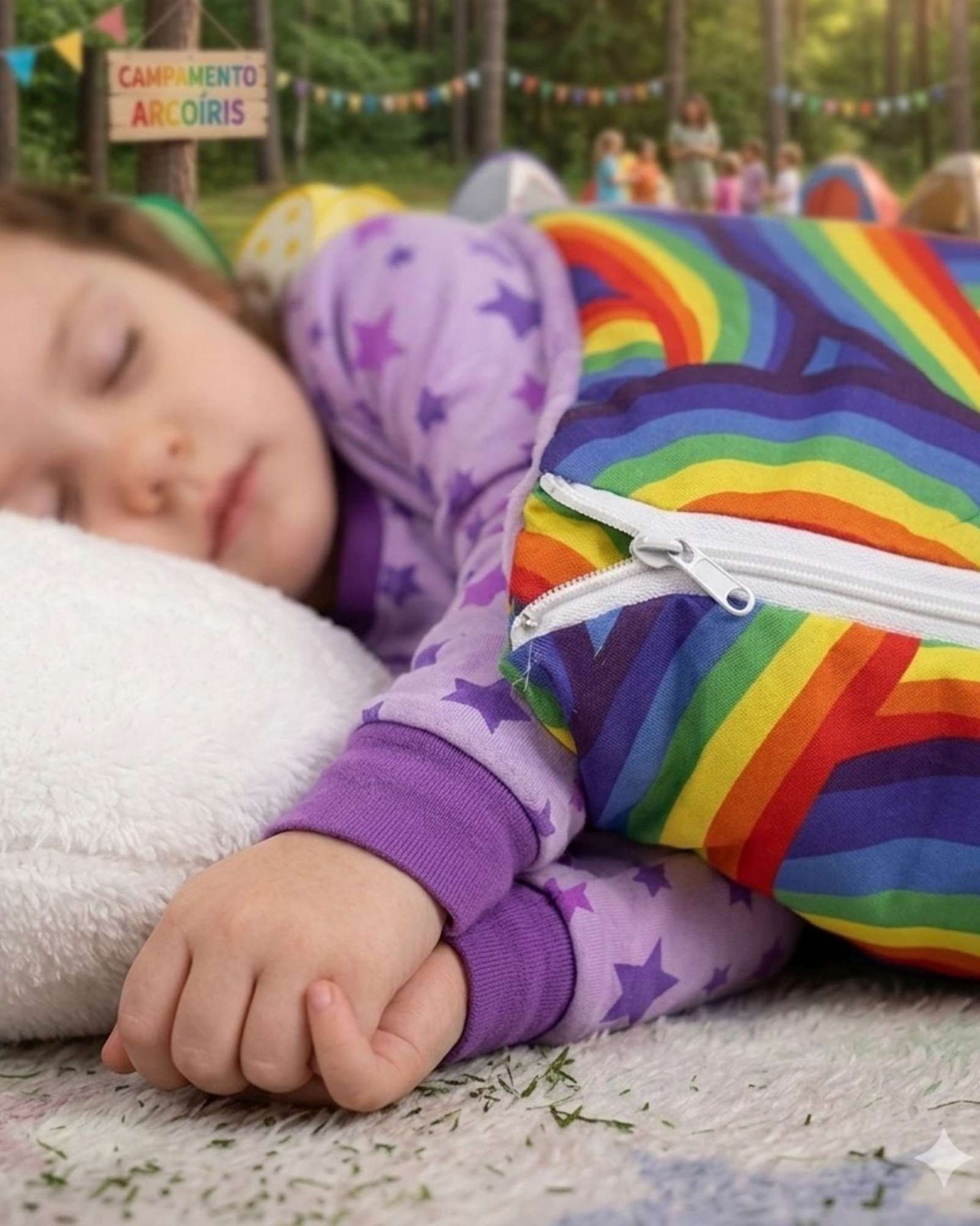 SACO PARA DORMIR PARA NIÑO O NIÑA UNICORNIO FUCSIA - 3