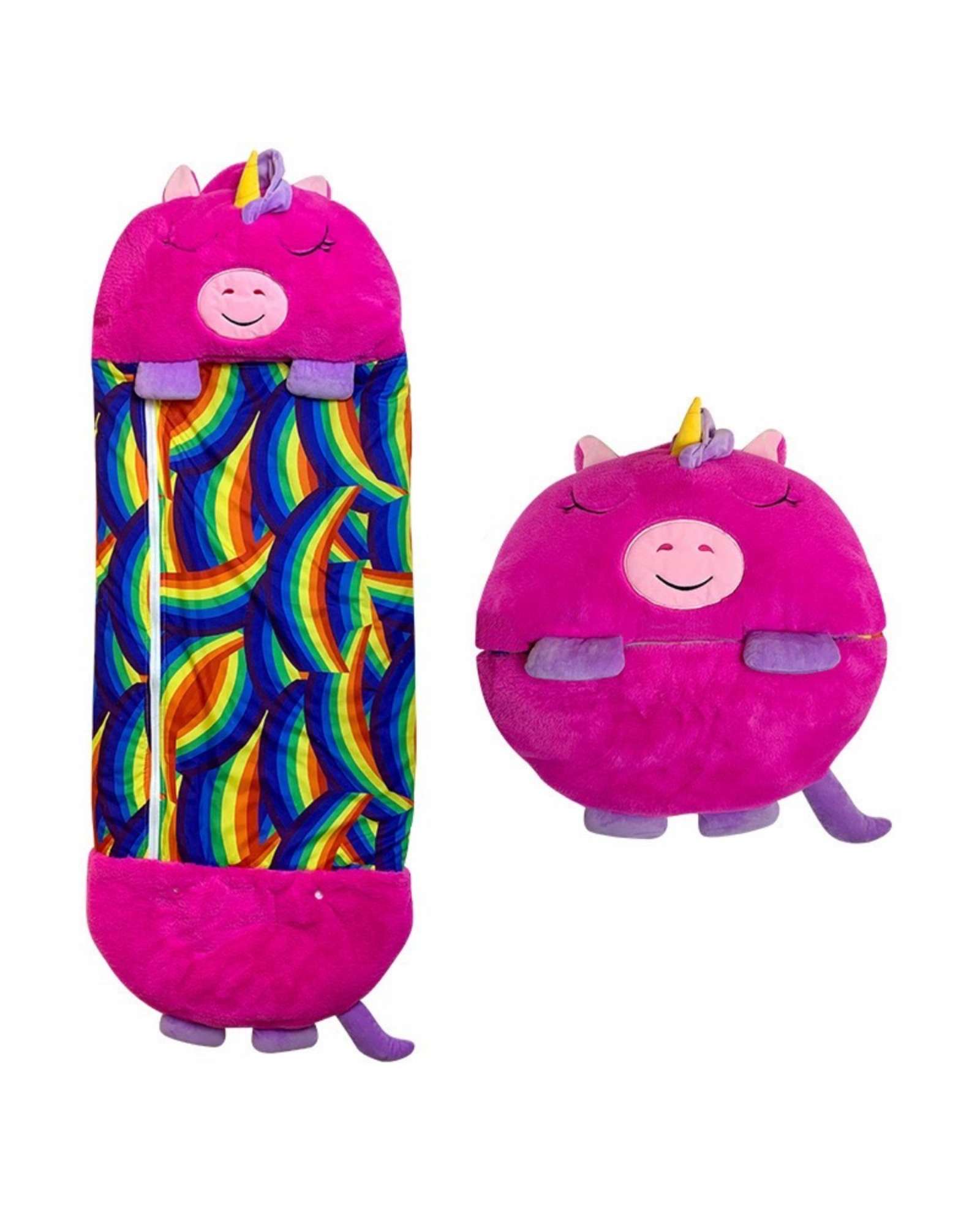 SACO PARA DORMIR PARA NIÑO O NIÑA UNICORNIO FUCSIA - 5