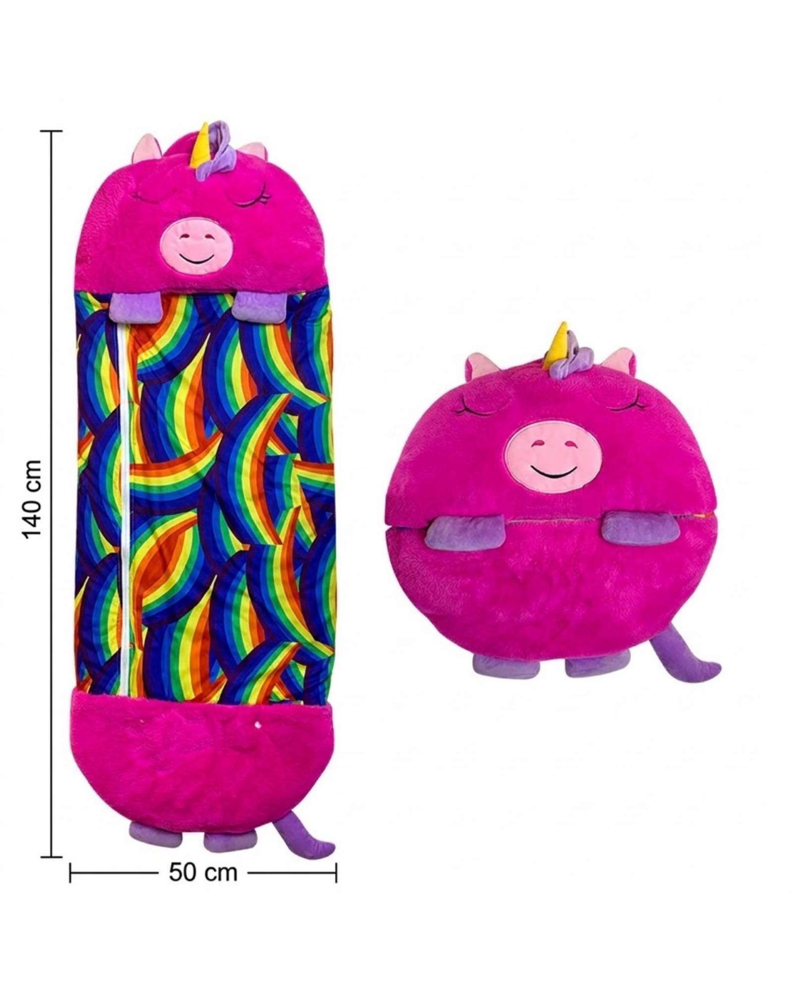 SACO PARA DORMIR PARA NIÑO O NIÑA UNICORNIO FUCSIA - 6