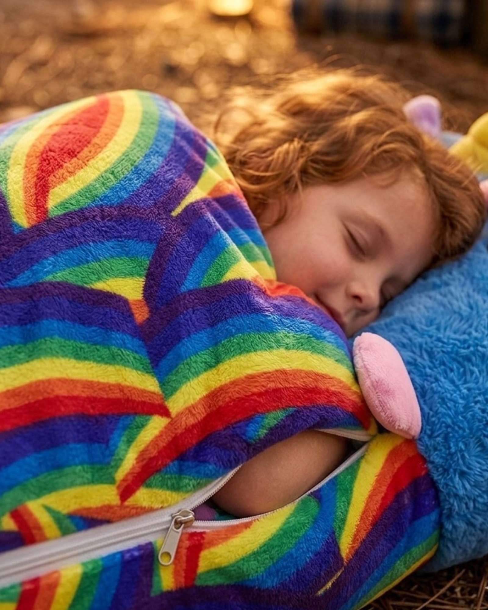 SACO PARA DORMIR PARA NIÑO O NIÑA UNICORNIO AZUL - 3