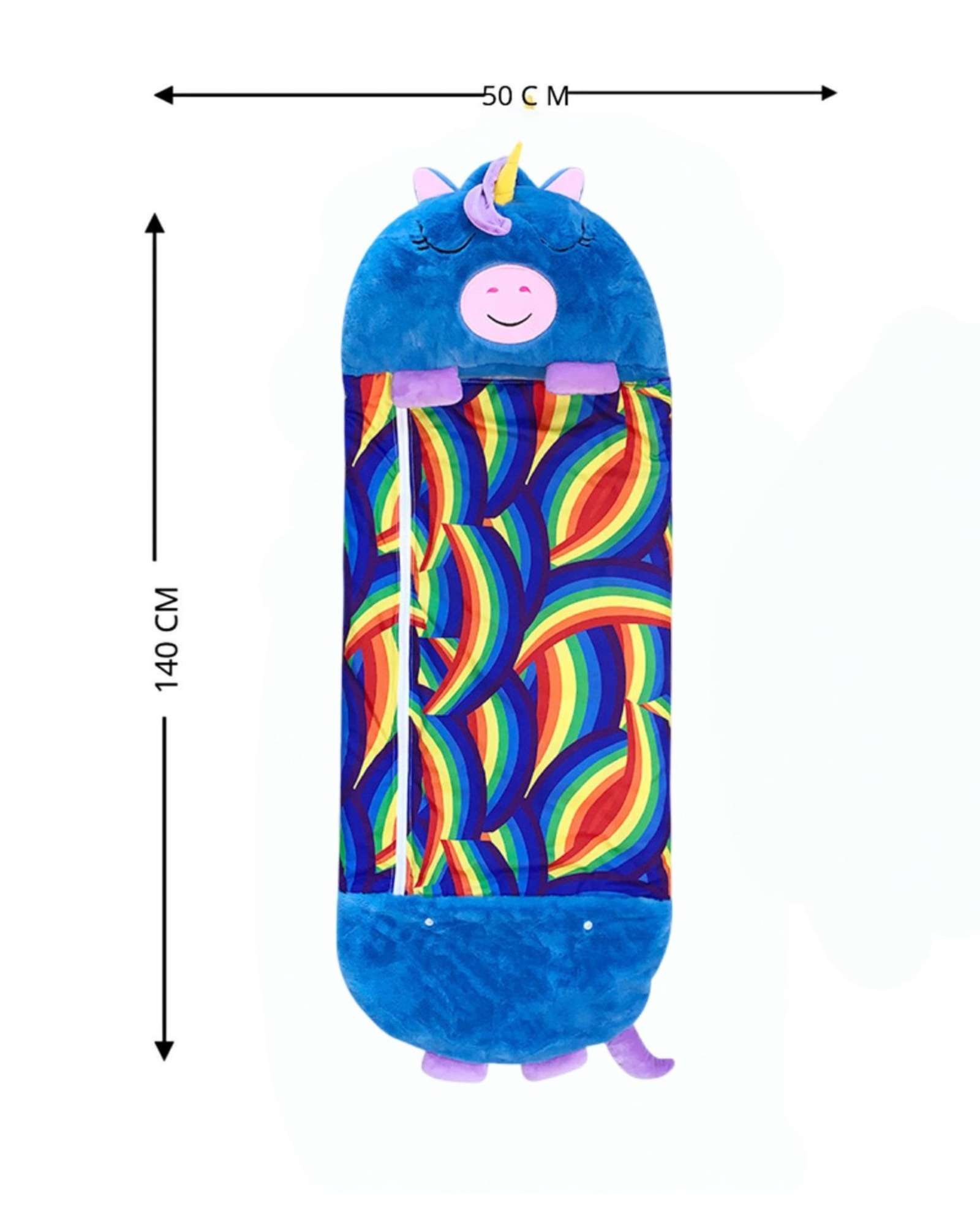 SACO PARA DORMIR PARA NIÑO O NIÑA UNICORNIO AZUL - 5