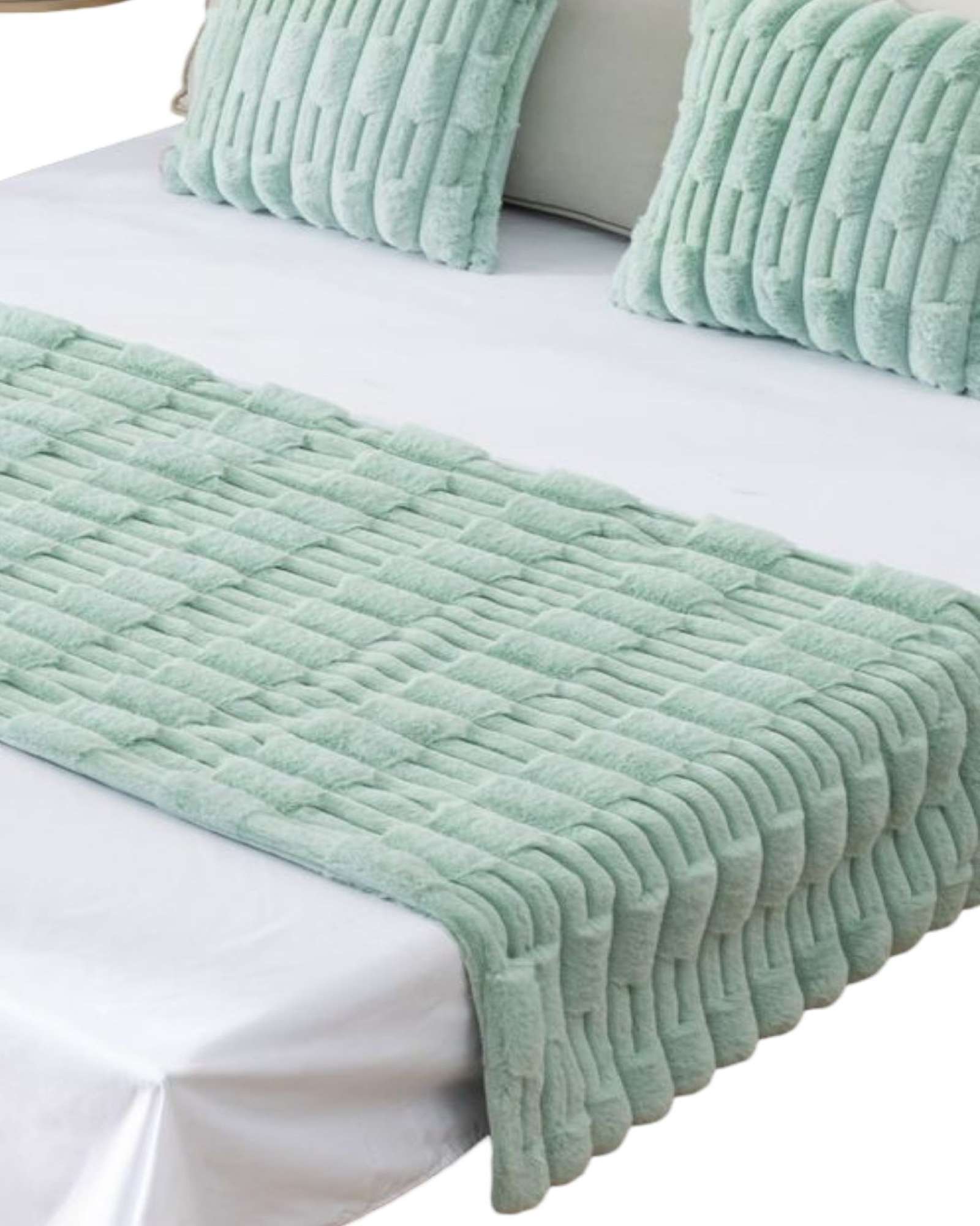 PIECERA SIN FUNDAS DISEÑO BAMBU VERDE MENTA - 2