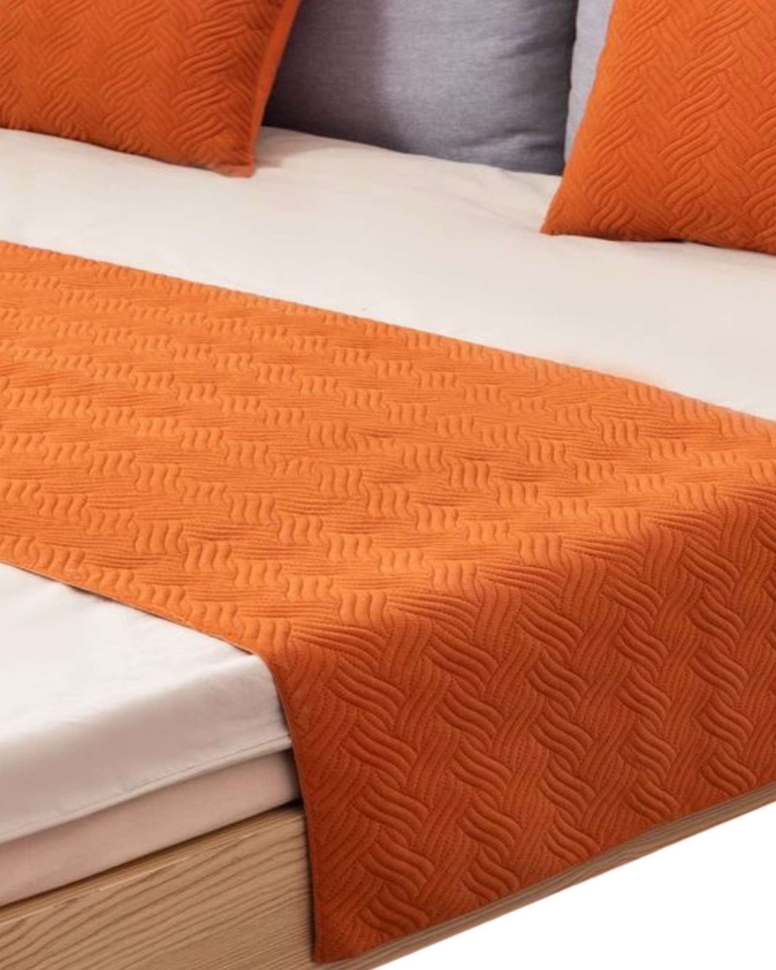 PIECERA MAS 2 FUNDAS ELEGANTE NARANJA - 2