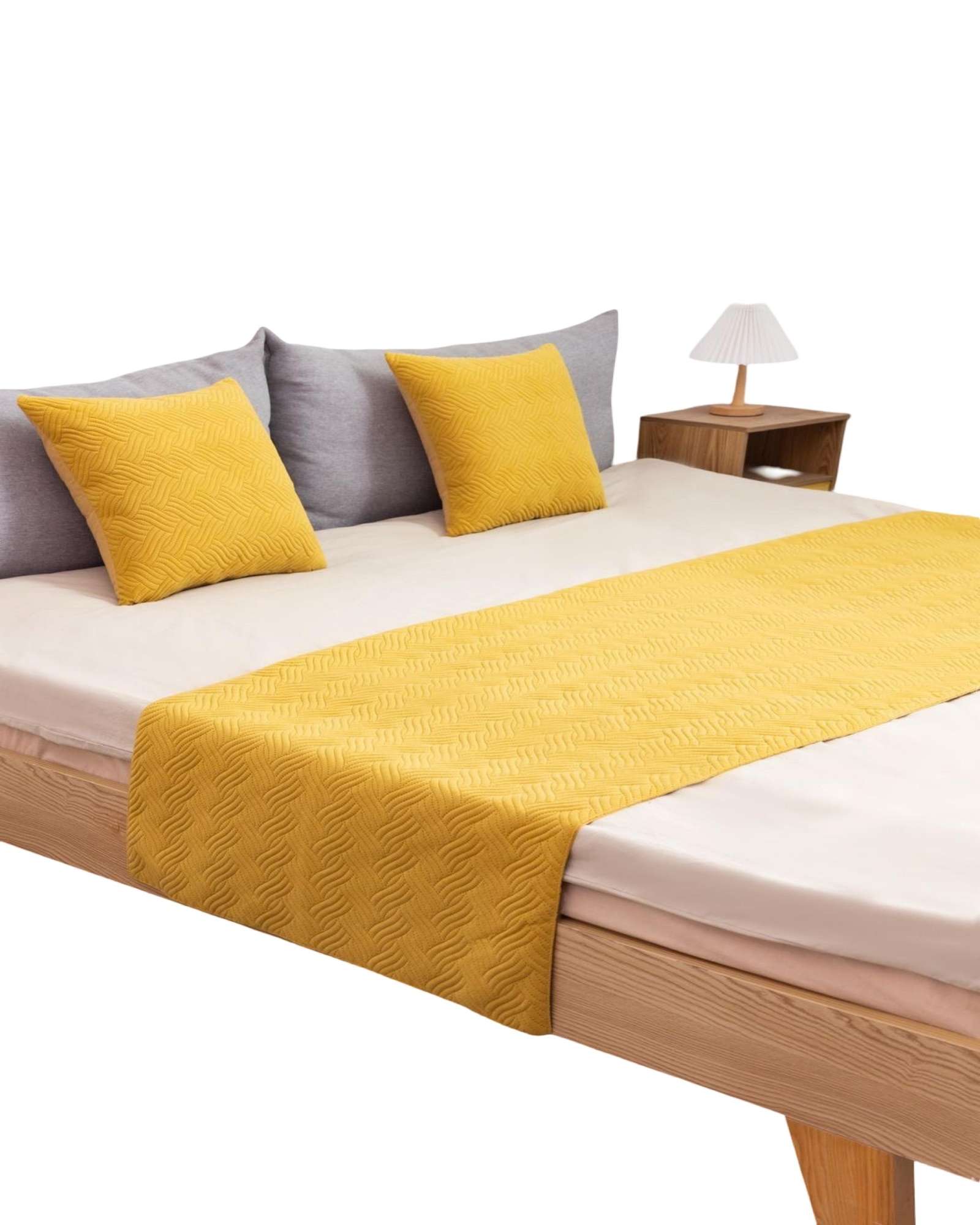 PIECERA MAS 2 FUNDAS ELEGANTE AMARILLO - 1