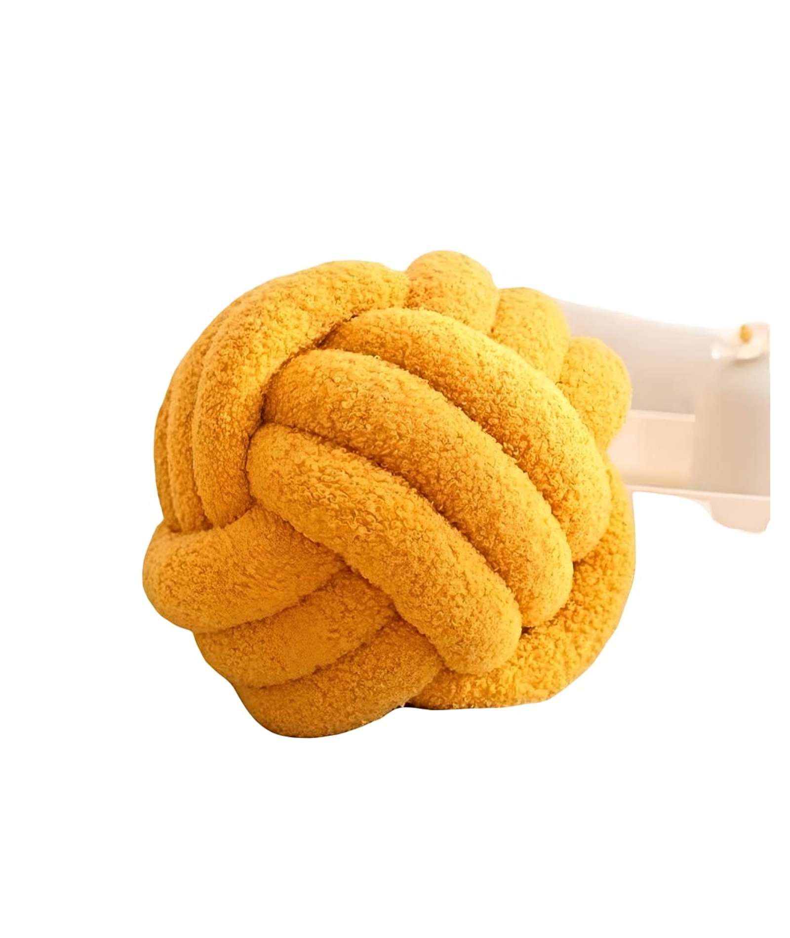 ALMOHADA COJIN NUDO MOSTAZA 22 CM - 1