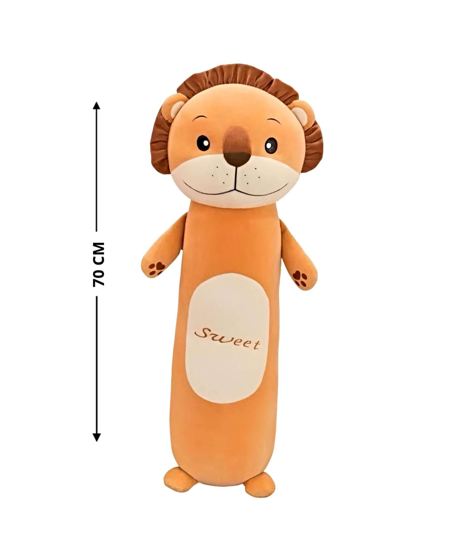ALMOHADA COJIN PELUCHE LEON AMARILLO - 2