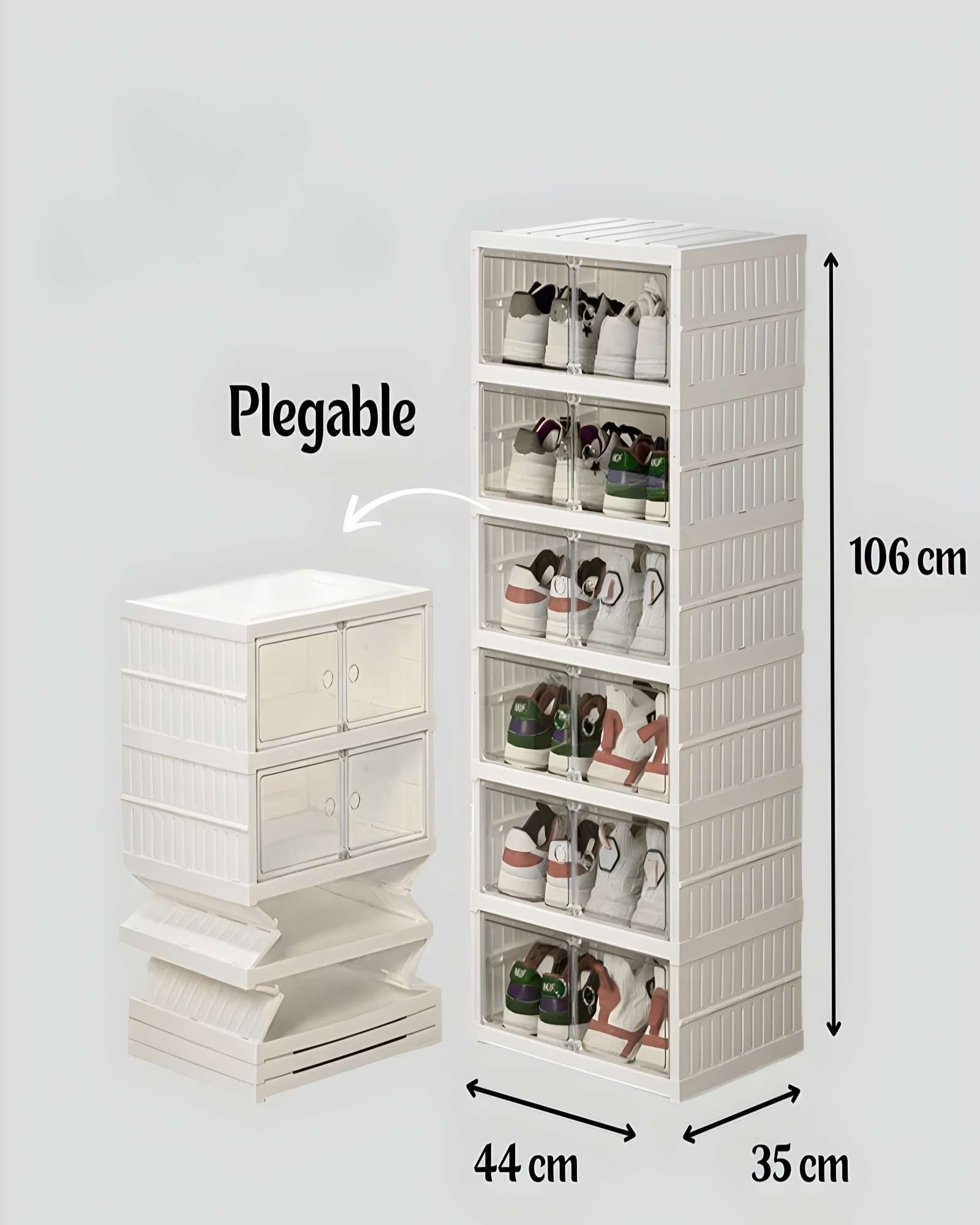 ESTANTE ORGANIZADOR DE ZAPATOS 6 NIVELES DOBLE PLEGABLE - 3