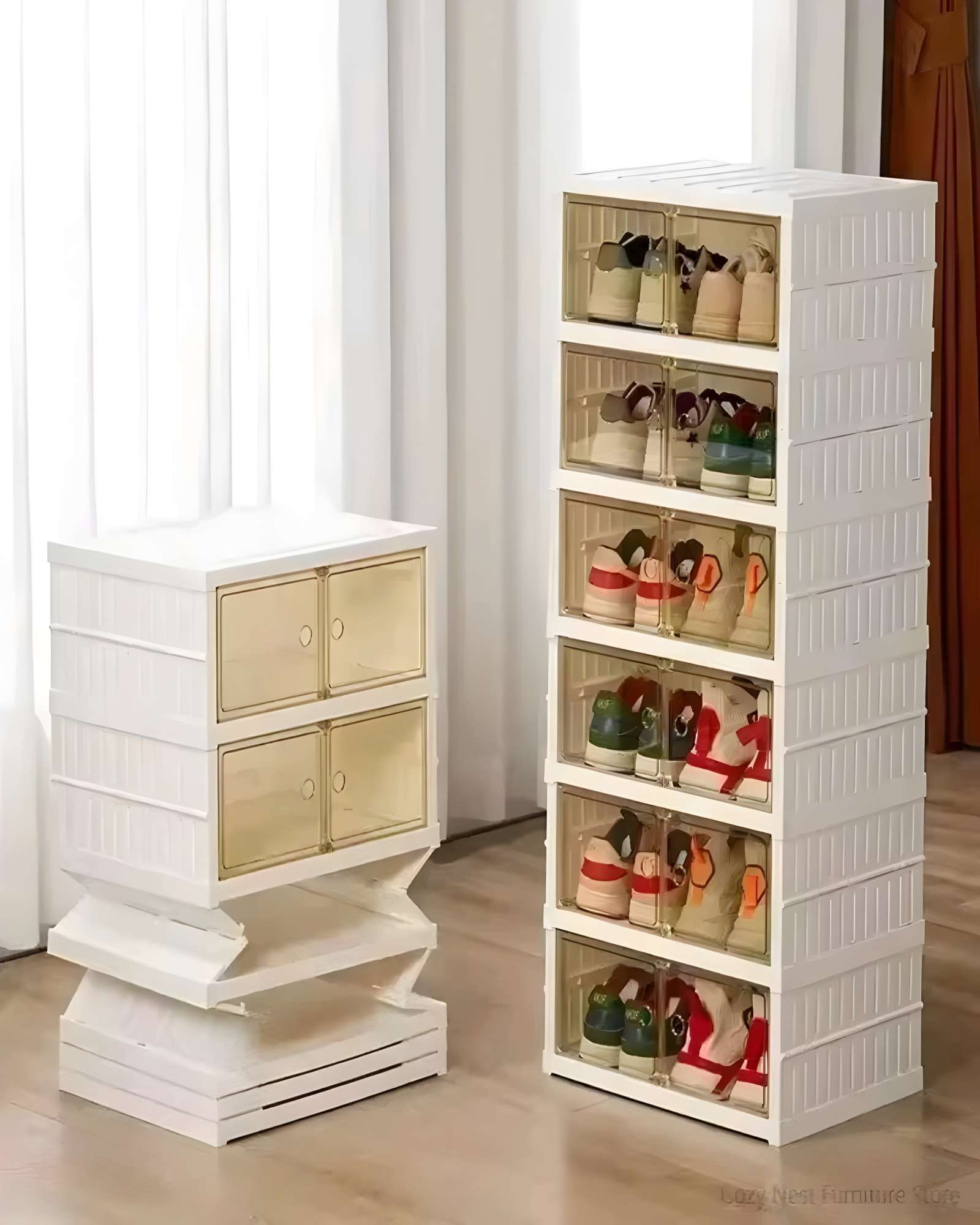 ESTANTE ORGANIZADOR DE ZAPATOS 6 NIVELES DOBLE PLEGABLE - 5