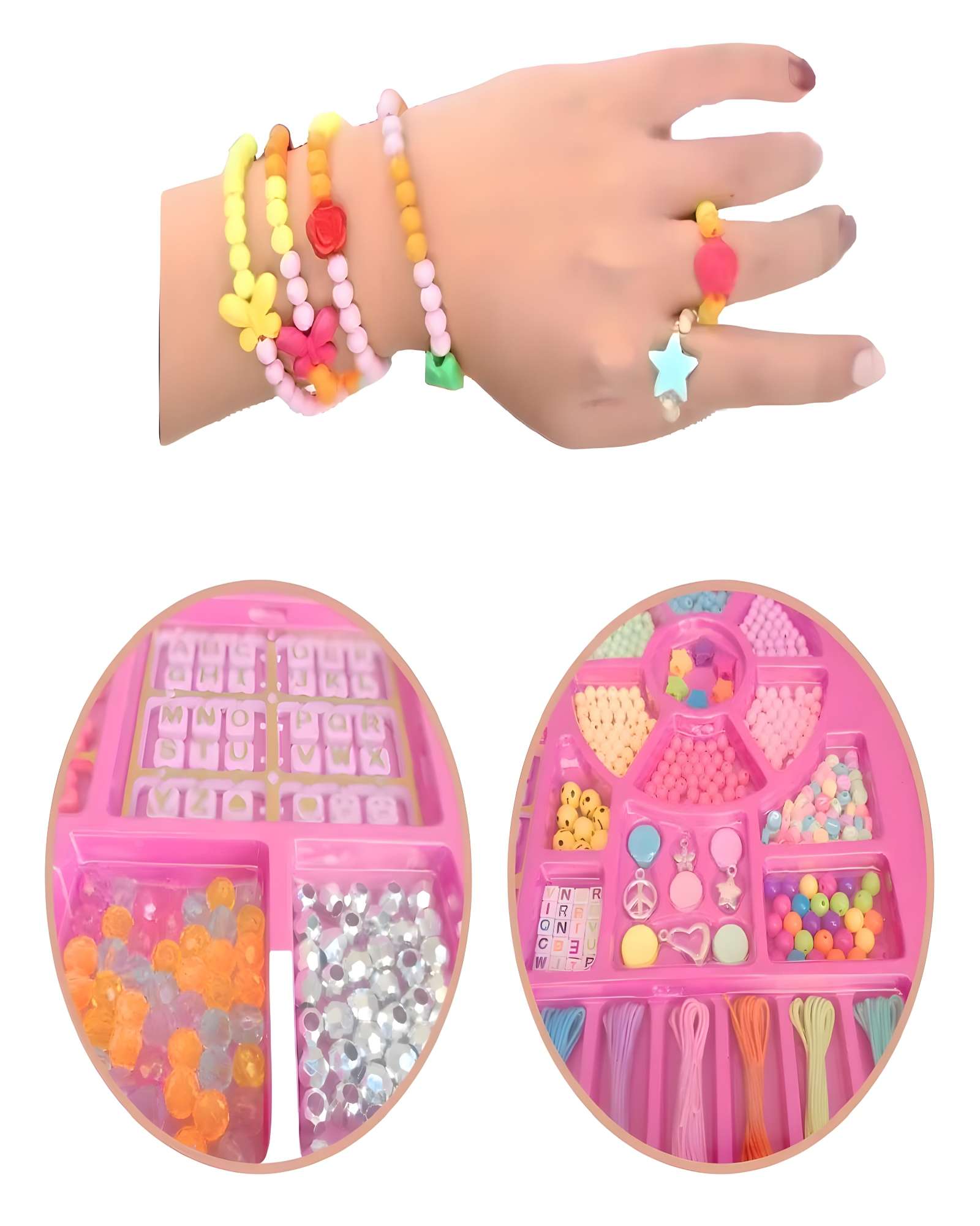 SET ELABORACION DE PULCERAS NIÑAS INFANTIL - 1