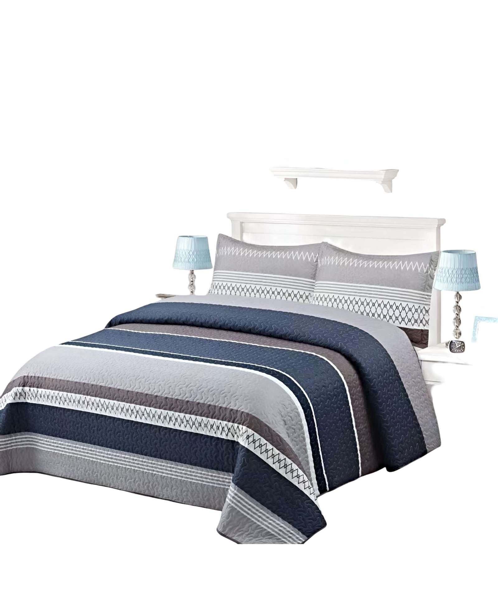 CUBRECAMA QUILT VERANO KING-SUPER KING A8 - 1