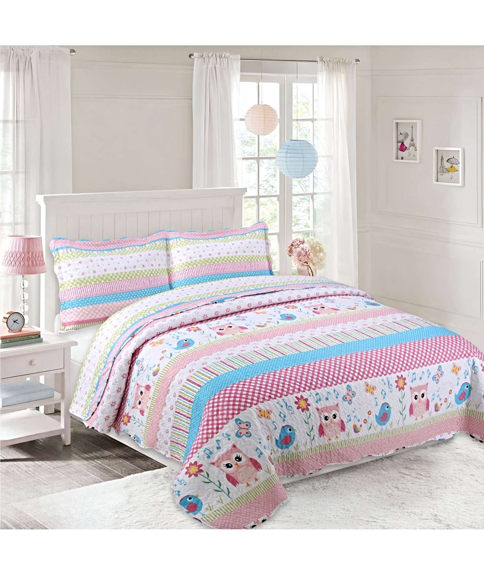 CUBRECAMA QUILT DE VERANO PLAZA Y MEDIA A28 - 3