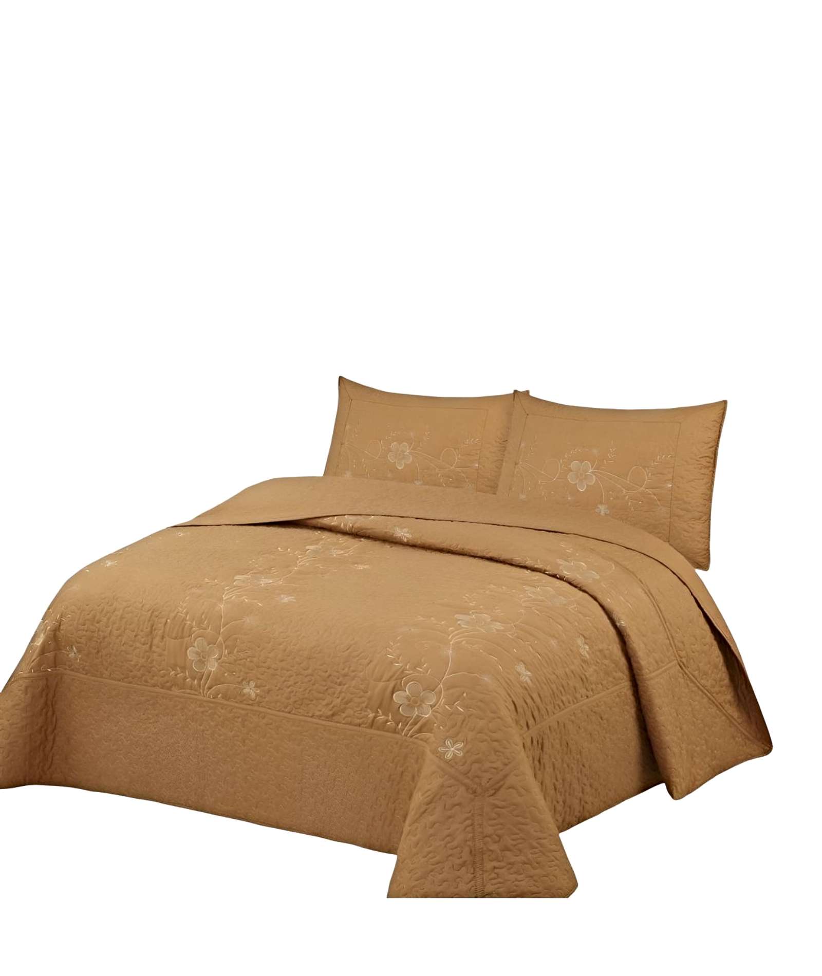 CUBRECAMA QUILT DE VERANO 2 PLAZAS BORDADO A7 - 1