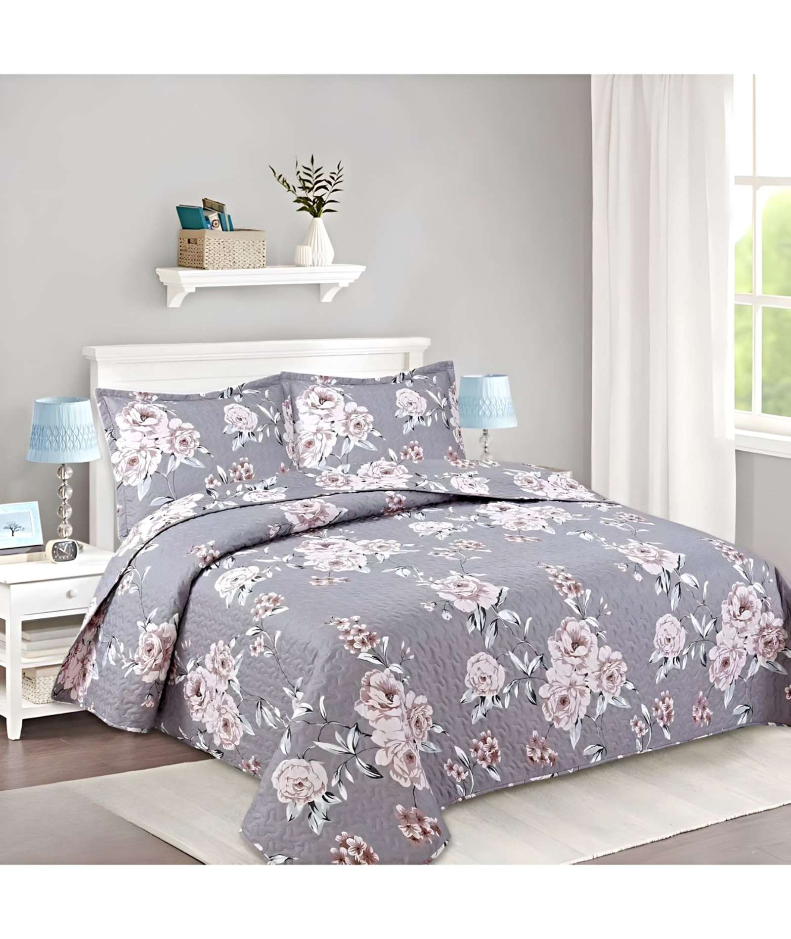 CUBRECAMA QUILT VERANO KING-SUPER KING BORDADO A4 - 3