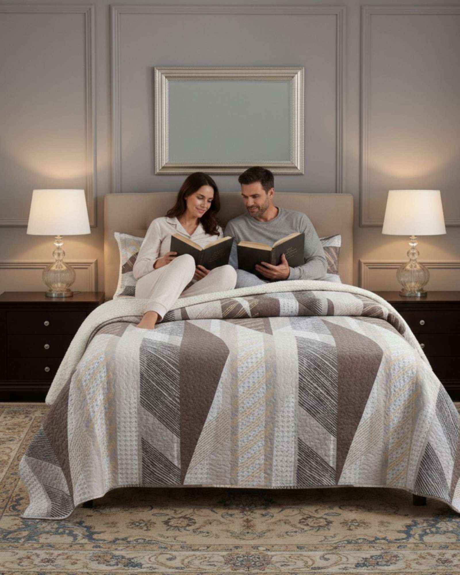 CUBRECAMA QUILT SHERPA PLAZA Y MEDIA 180 X 230 CM - 4