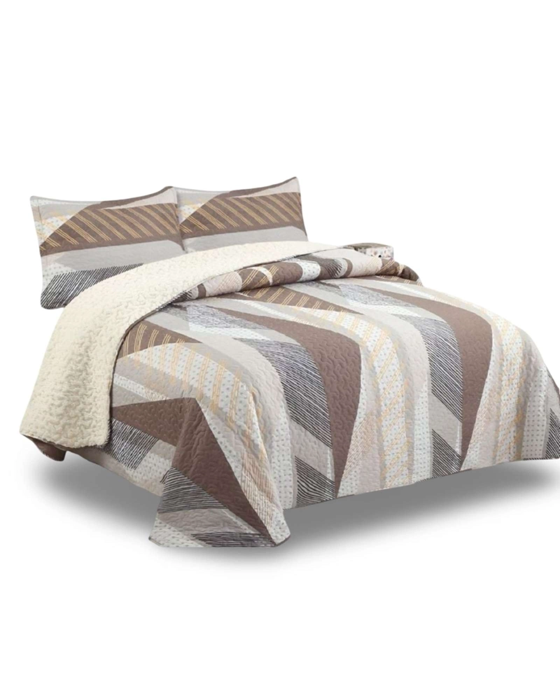 CUBRECAMA QUILT SHERPA PLAZA Y MEDIA 180 X 230 CM - 5