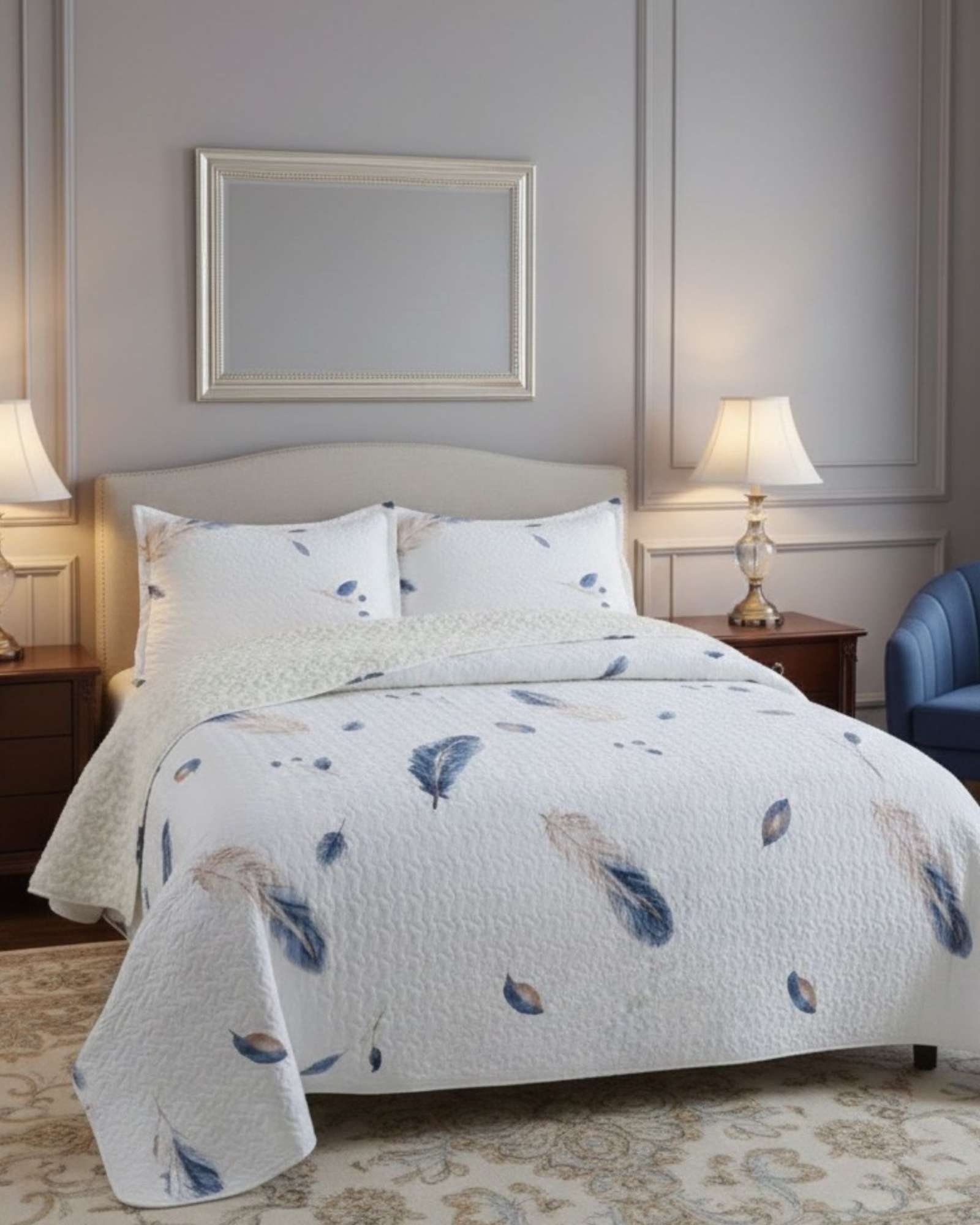 CUBRECAMA QUILT SHERPA PLAZA Y MEDIA 180 X 230 CM - 1