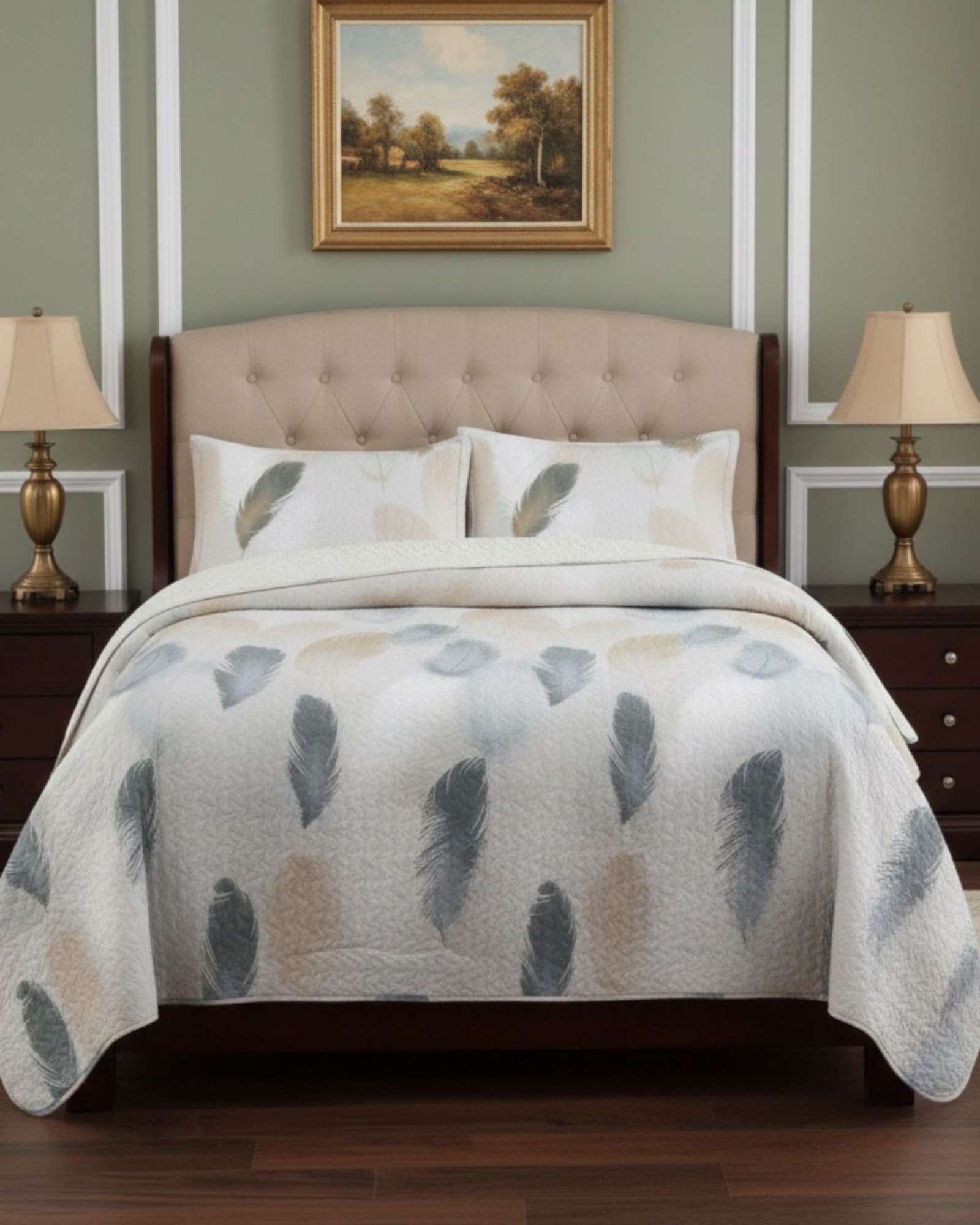CUBRECAMA QUILT CON SHERPA 2 PLAZA 230 CM X 250 CM - 1