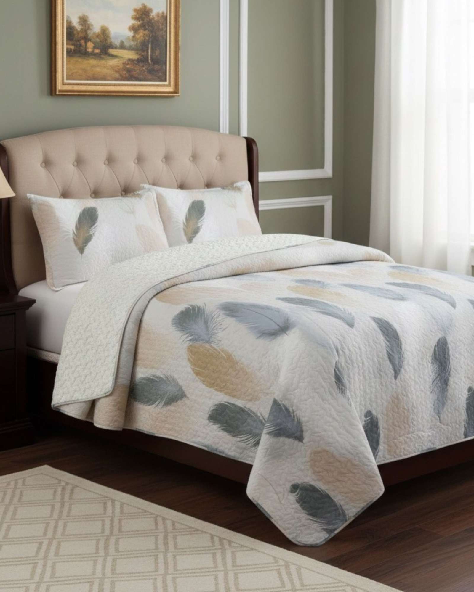 CUBRECAMA QUILT CON SHERPA 2 PLAZA 230 CM X 250 CM - 4