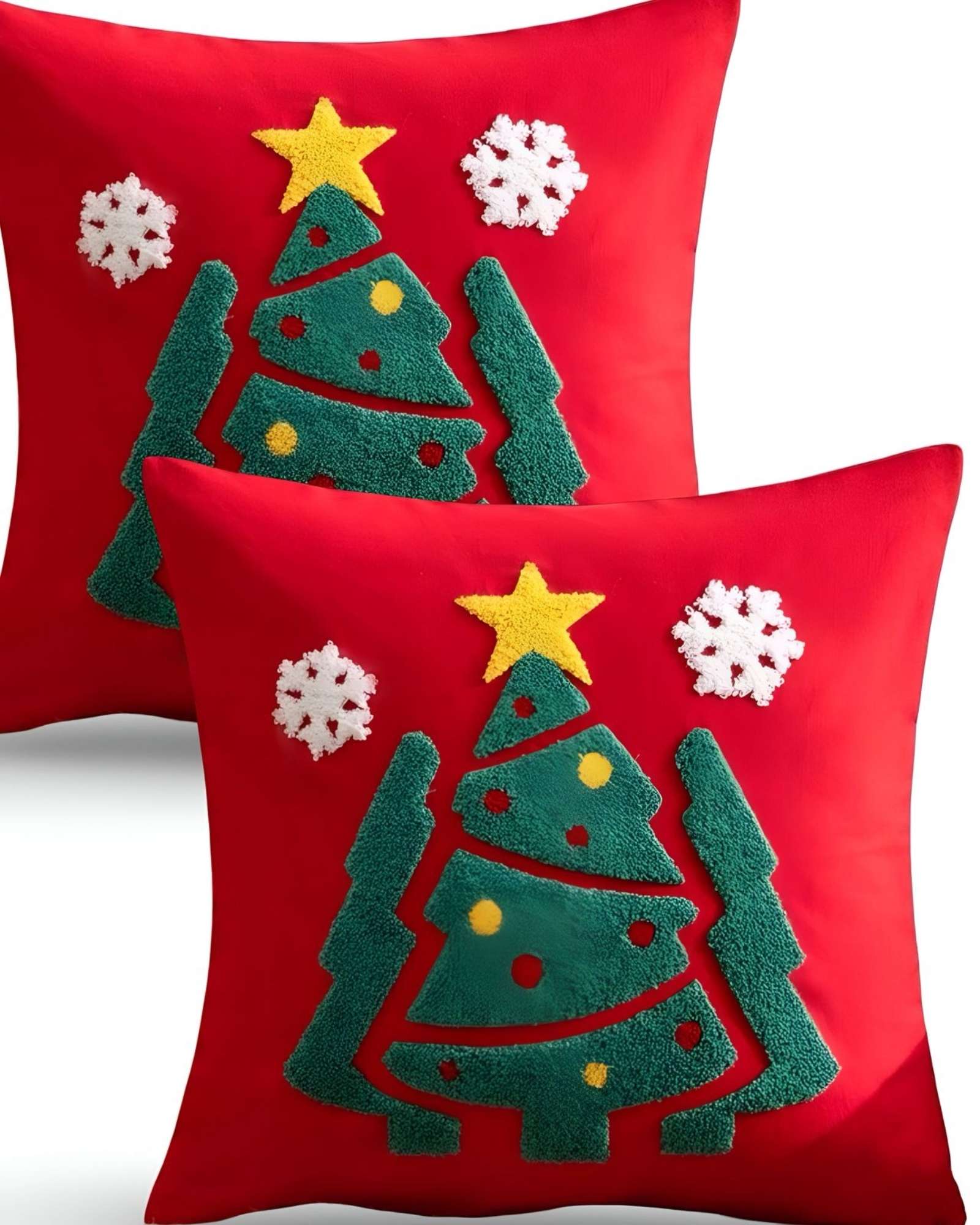JUEGO DE 2 FUNDAS DE COJIN PARA NAVIDAD K5 - 1