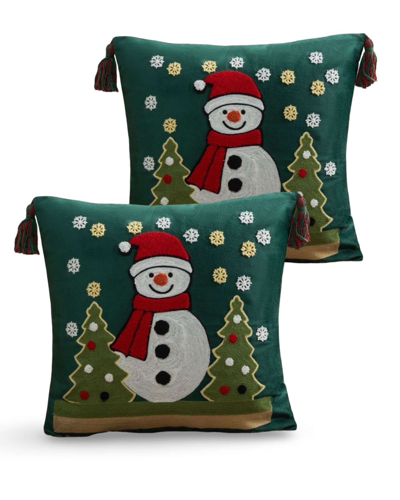 JUEGO DE 2 FUNDAS DE COJIN PARA NAVIDAD A9 - 1