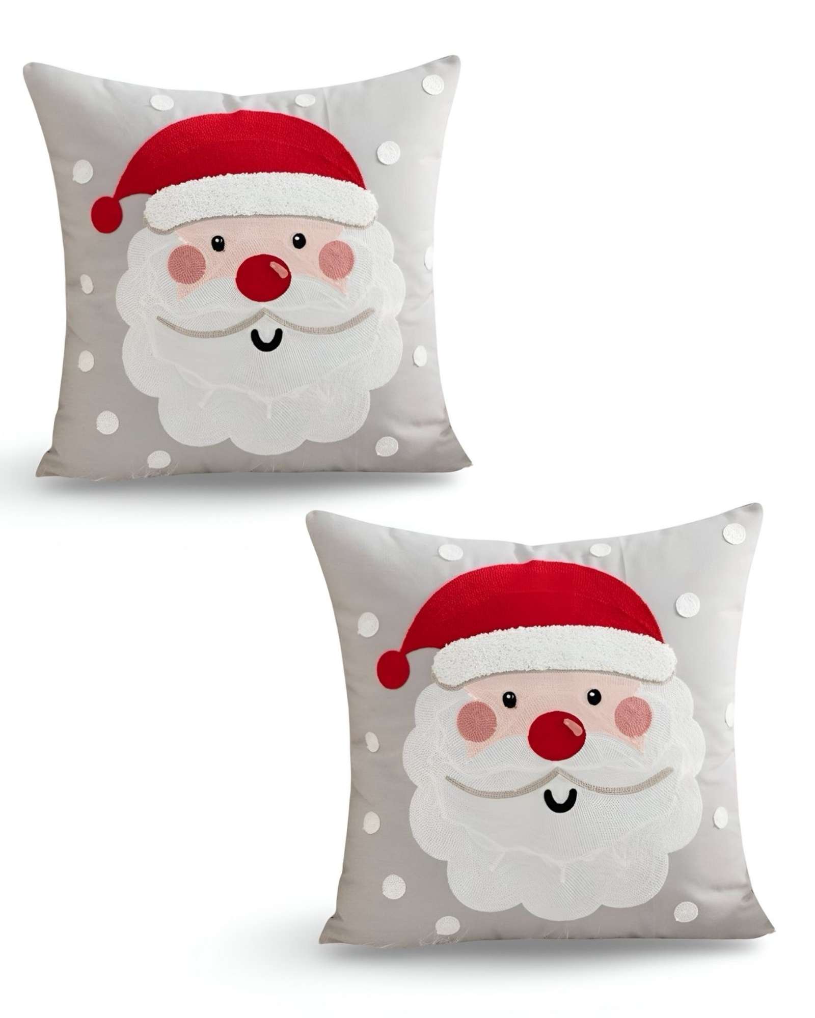 JUEGO DE 2 FUNDAS DE COJIN PARA NAVIDAD K2 - 1