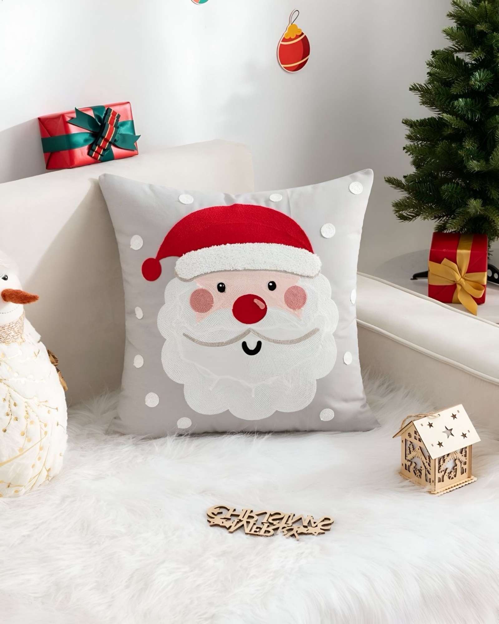 JUEGO DE 2 FUNDAS DE COJIN PARA NAVIDAD K2 - 4