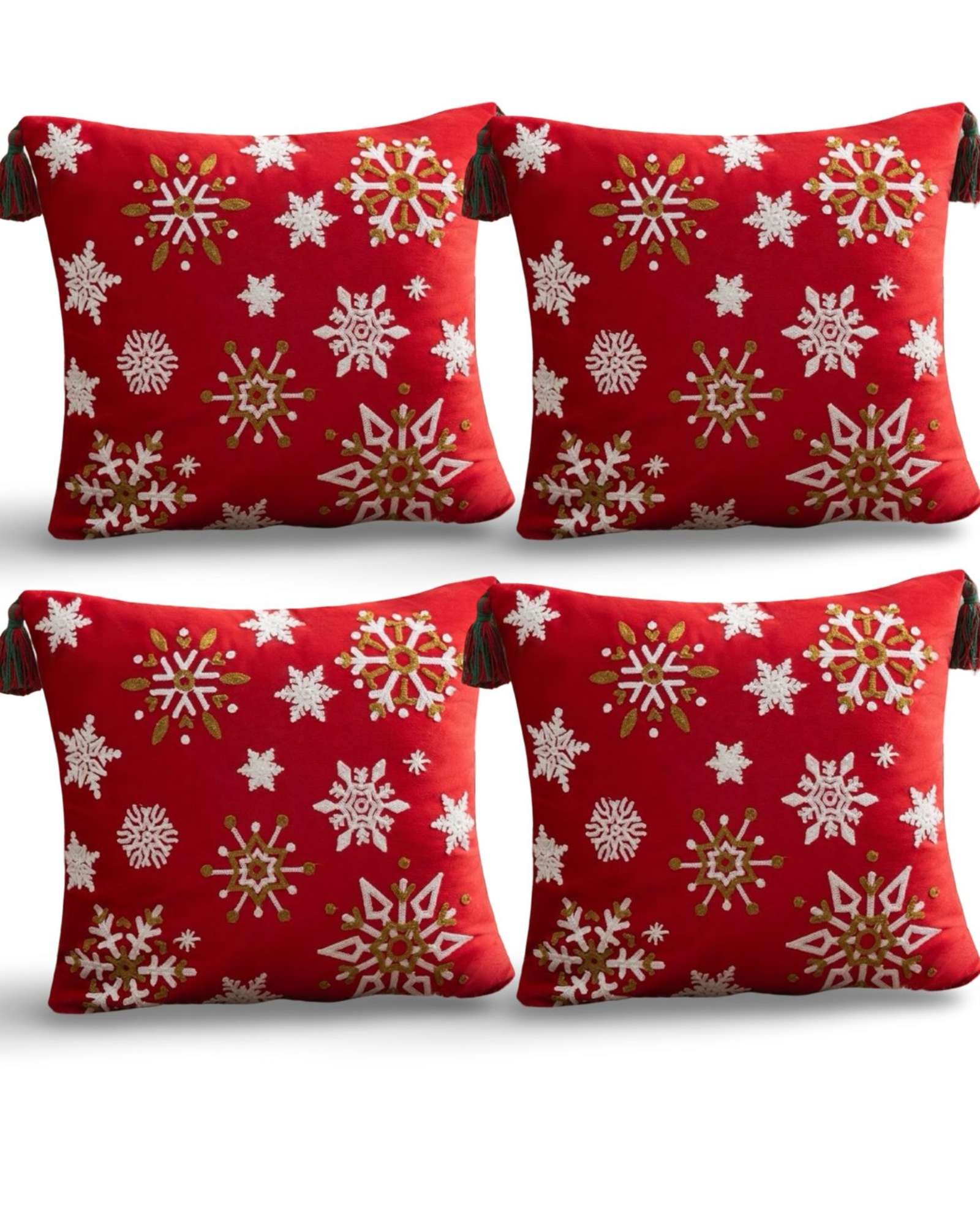 JUEGO DE 4 FUNDAS DE COJIN PARA NAVIDAD A5 - 2