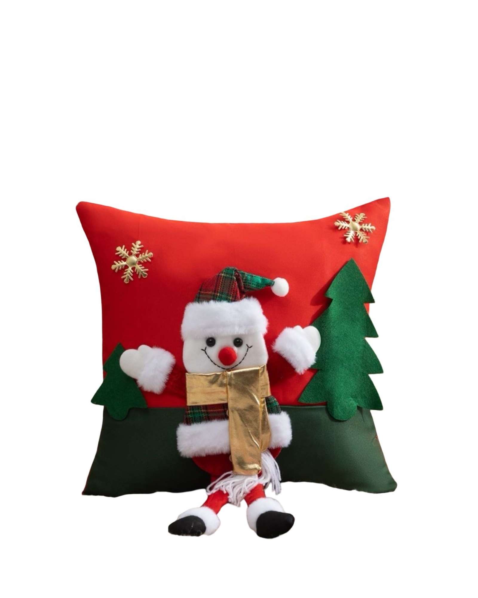 JUEGO DE 2 FUNDAS DE COJIN PARA NAVIDAD 3D   B2 - 2