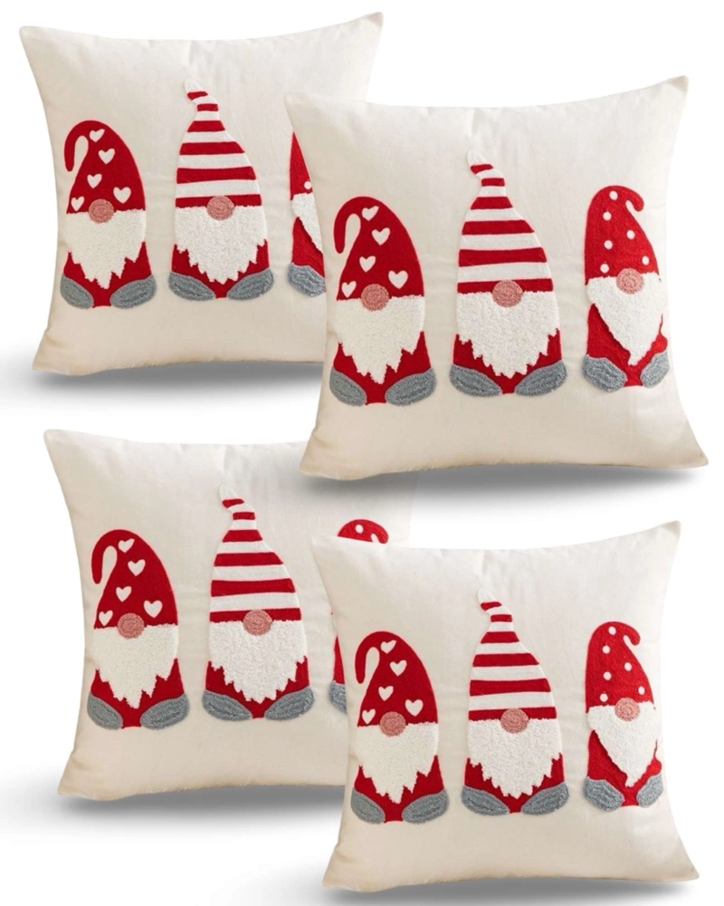 JUEGO DE 4 FUNDAS DE COJIN PARA NAVIDAD K4 - 1