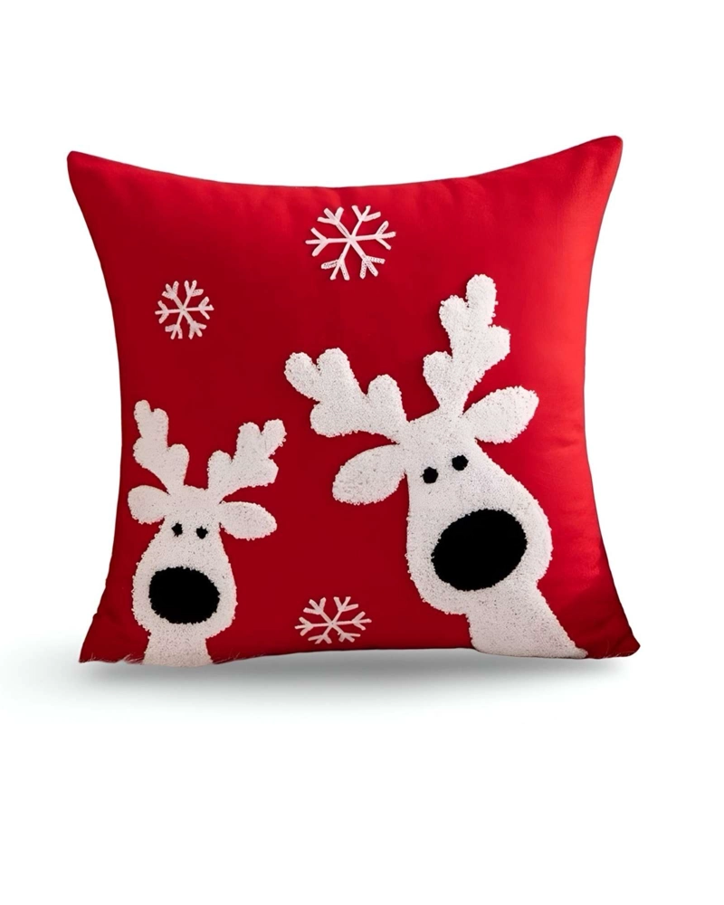 JUEGO DE 4 FUNDAS DE COJIN PARA NAVIDAD K8 - 3