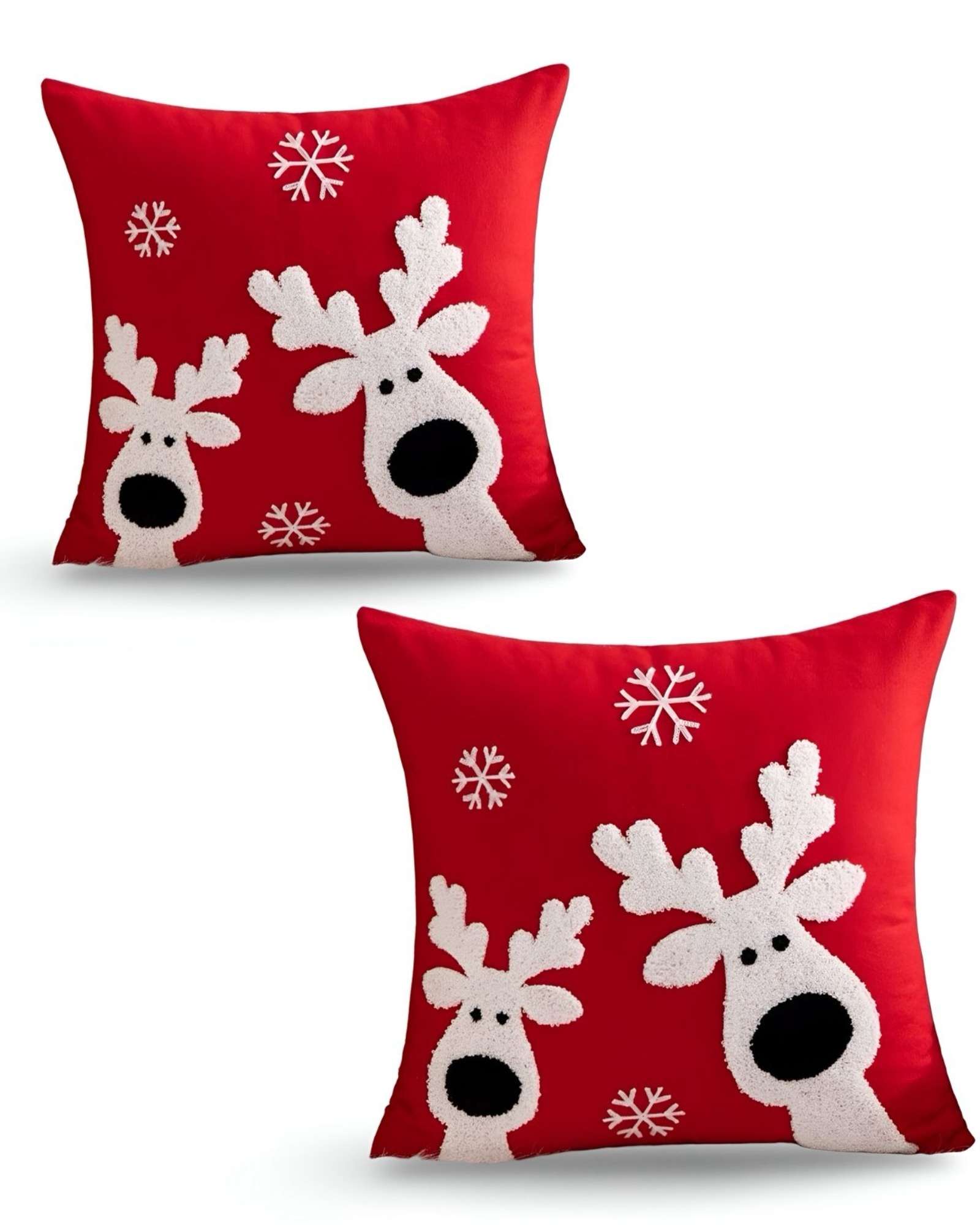 JUEGO DE 2 FUNDAS DE COJIN PARA NAVIDAD K6 - 1