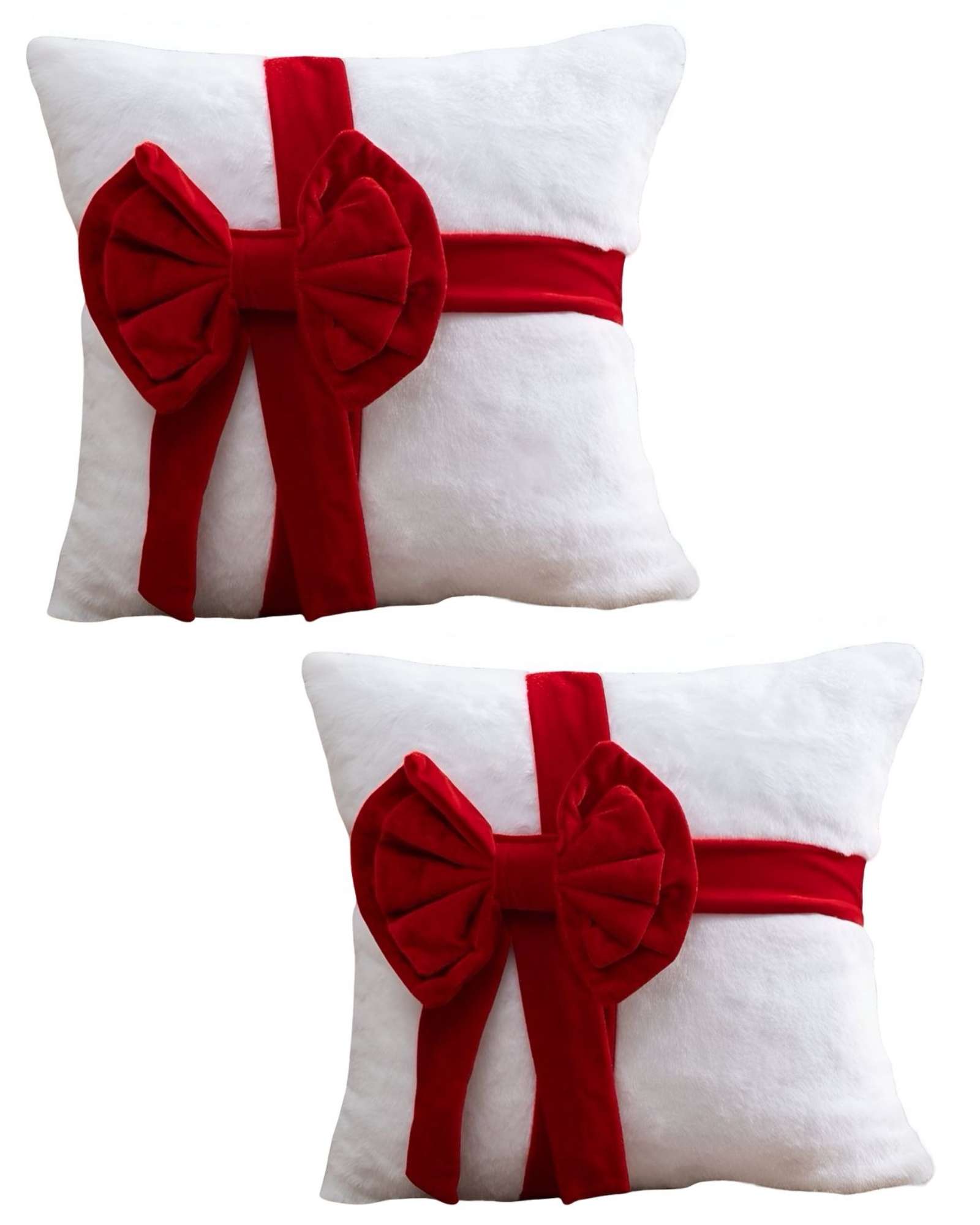 JUEGO DE 2 FUNDAS DE COJIN PARA NAVIDAD 3D   B7 - 1