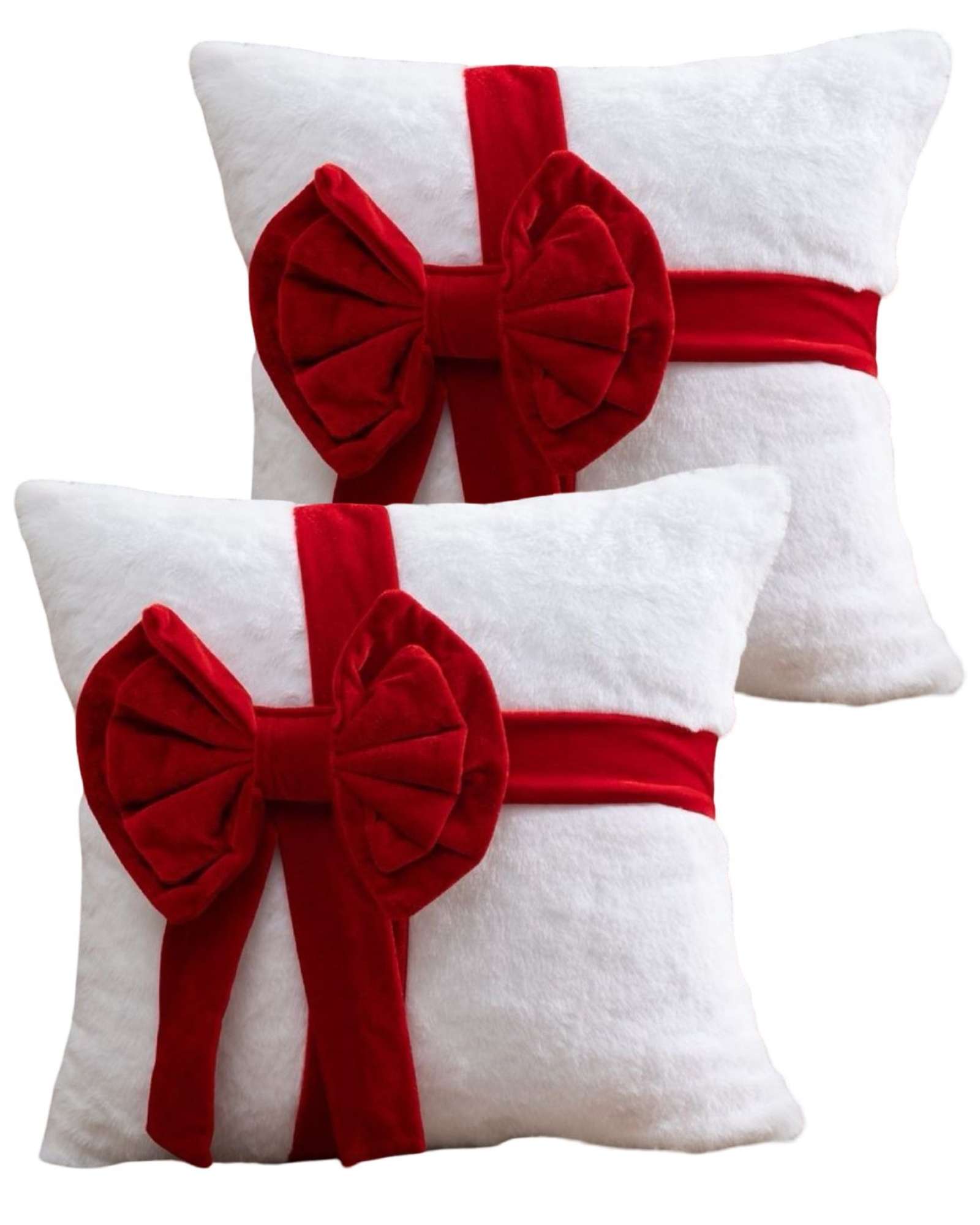 JUEGO DE 2 FUNDAS DE COJIN PARA NAVIDAD 3D   B7 - 2