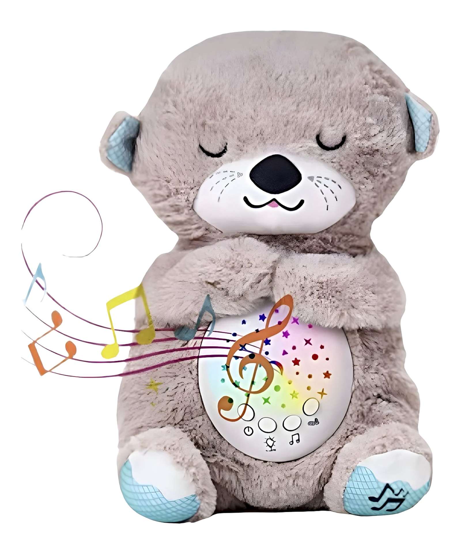 PELUCHE ESPANTACUCO NUTRIA PARA BEBES O NIÑOS BEIGE - 1