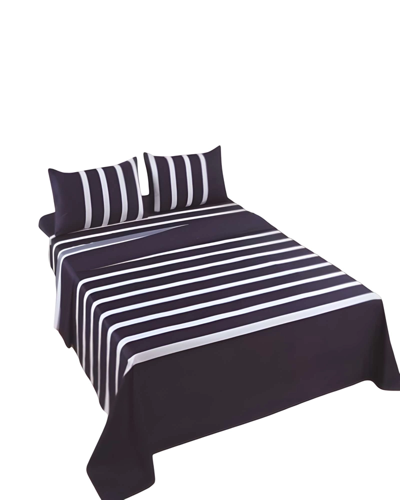 JUEGO DE SABANAS CON DISEÑO 1 PLAZA AZUL OSCURO - 2