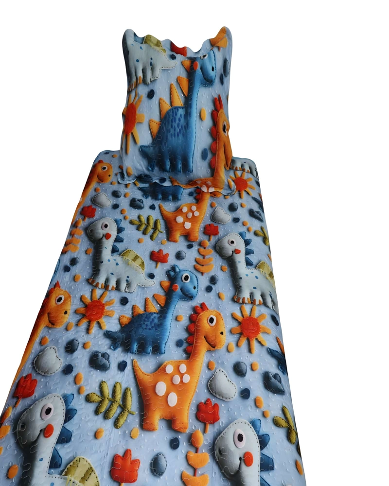 CUBRECAMA QUILT INFANTIL DE VERANO 5D PLAZA Y MEDIA 180 X 230 CM - 4