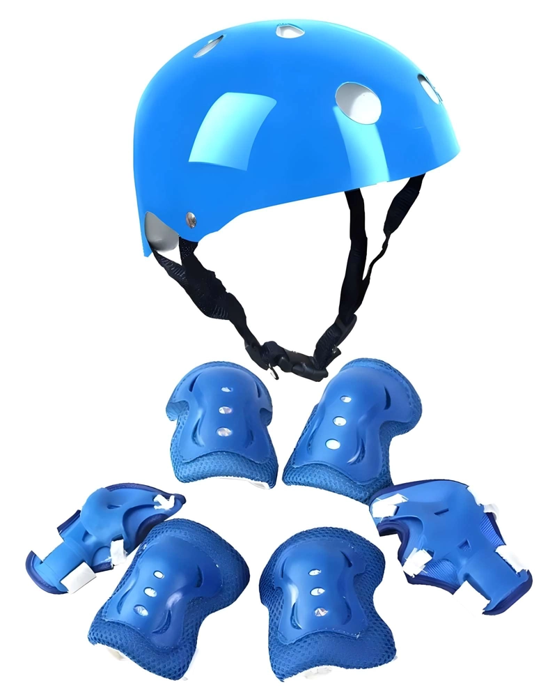 KIT DE PROTECCION INFANTIL PARA PATINES AZUL - 1