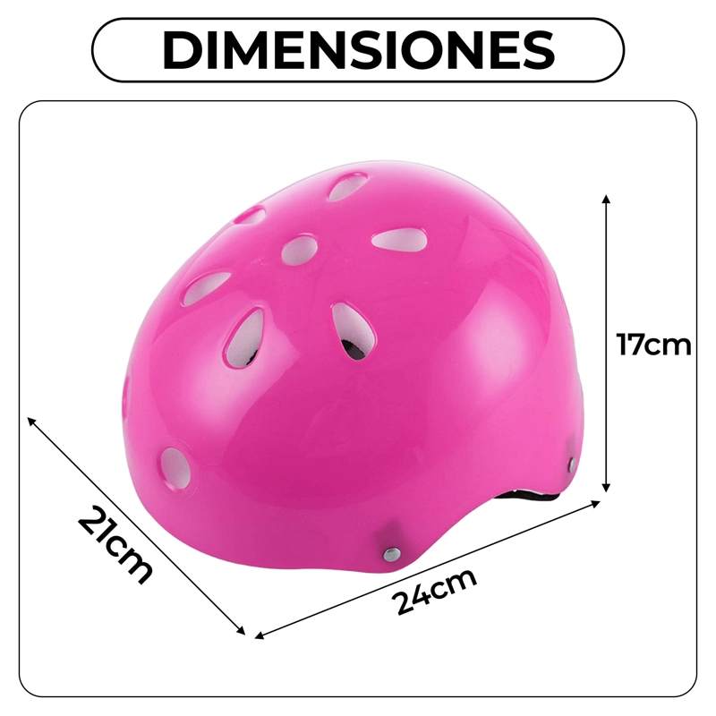 KIT PROTECCION PARA PATINAR SEGURIDAD NIÑA ROSADO - 3