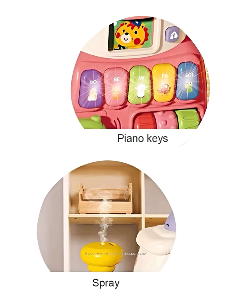 CORREPASILLO ANDADOR  TRENCITO MUSICAL INFANTIL 5 EN 1 CELESTE - 6