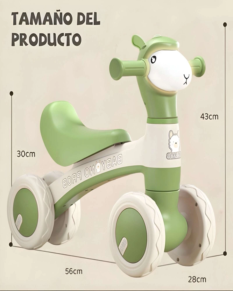CORREPASILLO BEBE BICICLETA DE EQUILIBRIO VERDE - 3