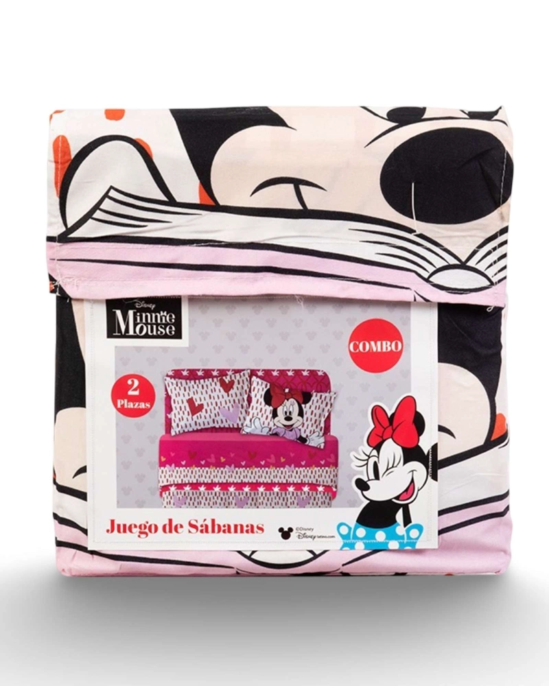 JUEGO SABANA INFANTIL MINNIE MICROFIBRA 2 PLAZAS MASHINI A02 - 4